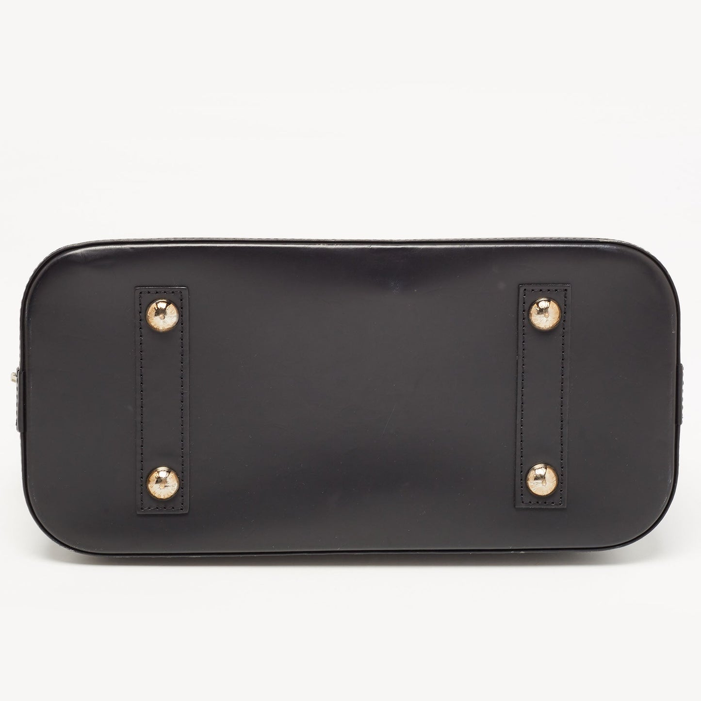 LOUIS VUITTON Black Epi Leather Alma PM Bag
