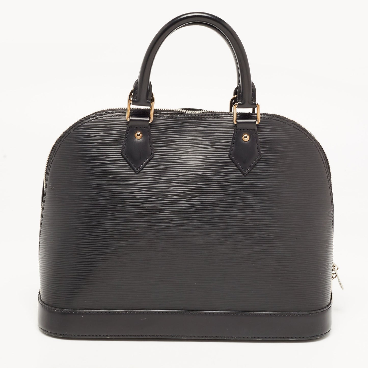 LOUIS VUITTON Black Epi Leather Alma PM Bag