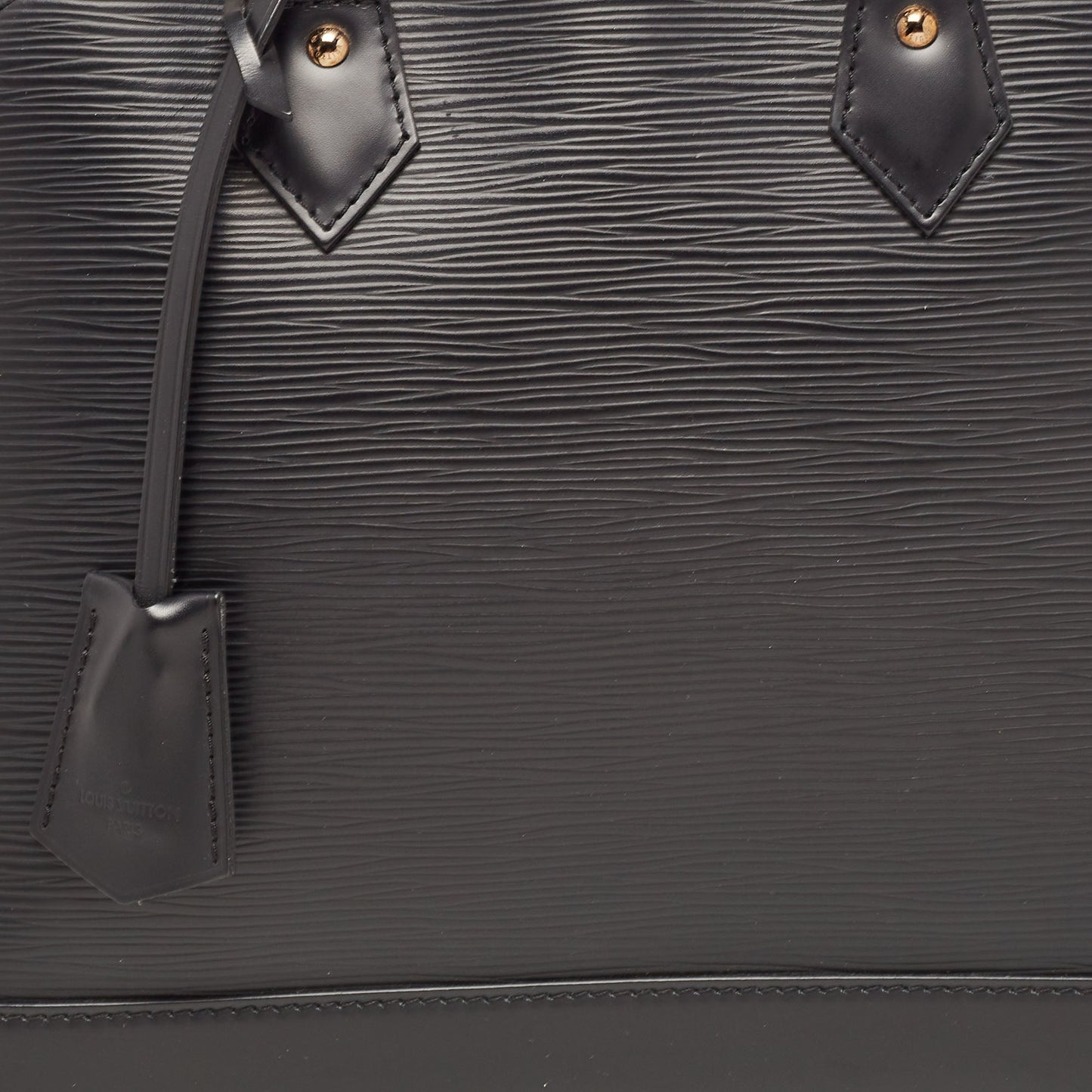 LOUIS VUITTON Black Epi Leather Alma PM Bag