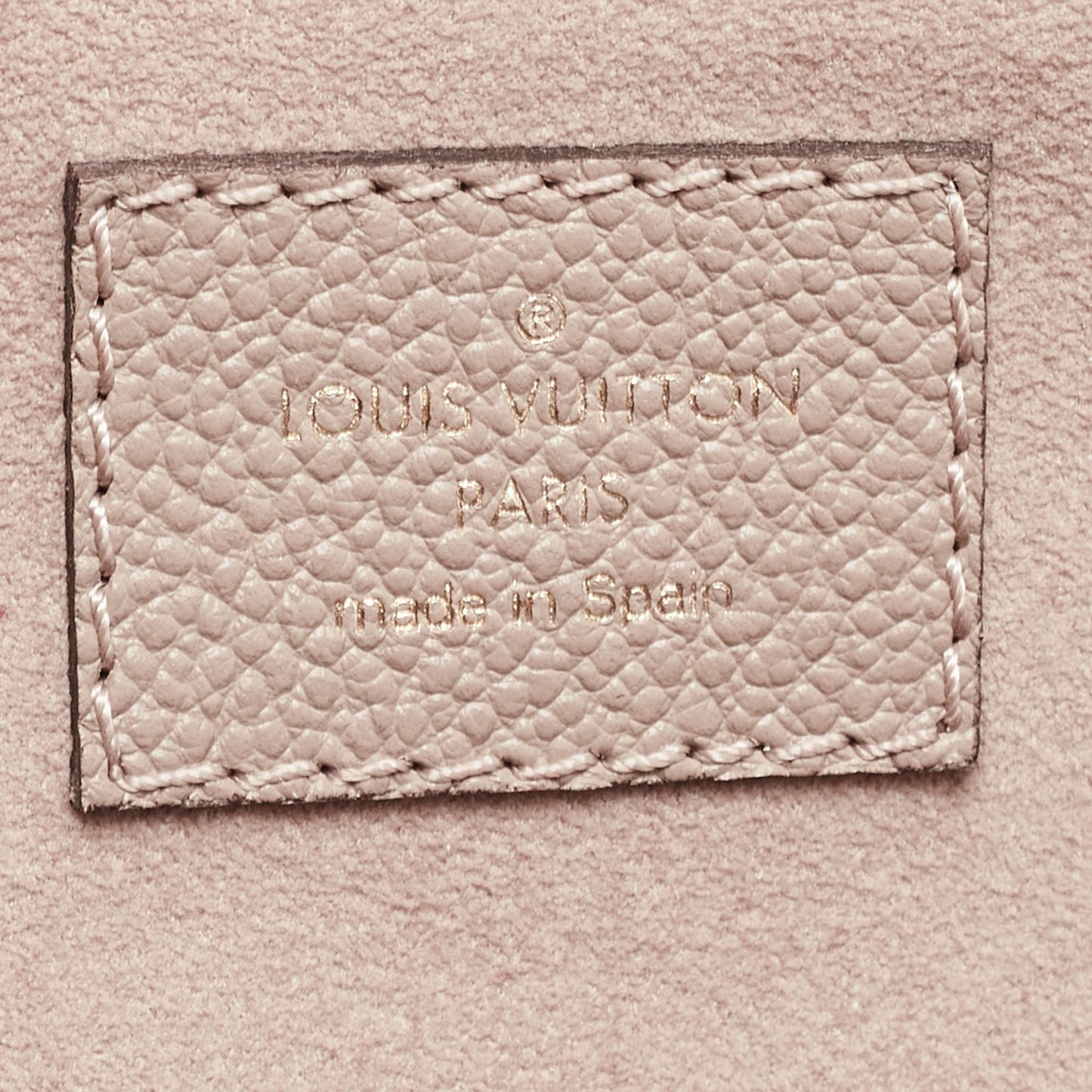 LOUIS VUITTON Bicolor Monogram Empriente Leather Patit Palais Bag