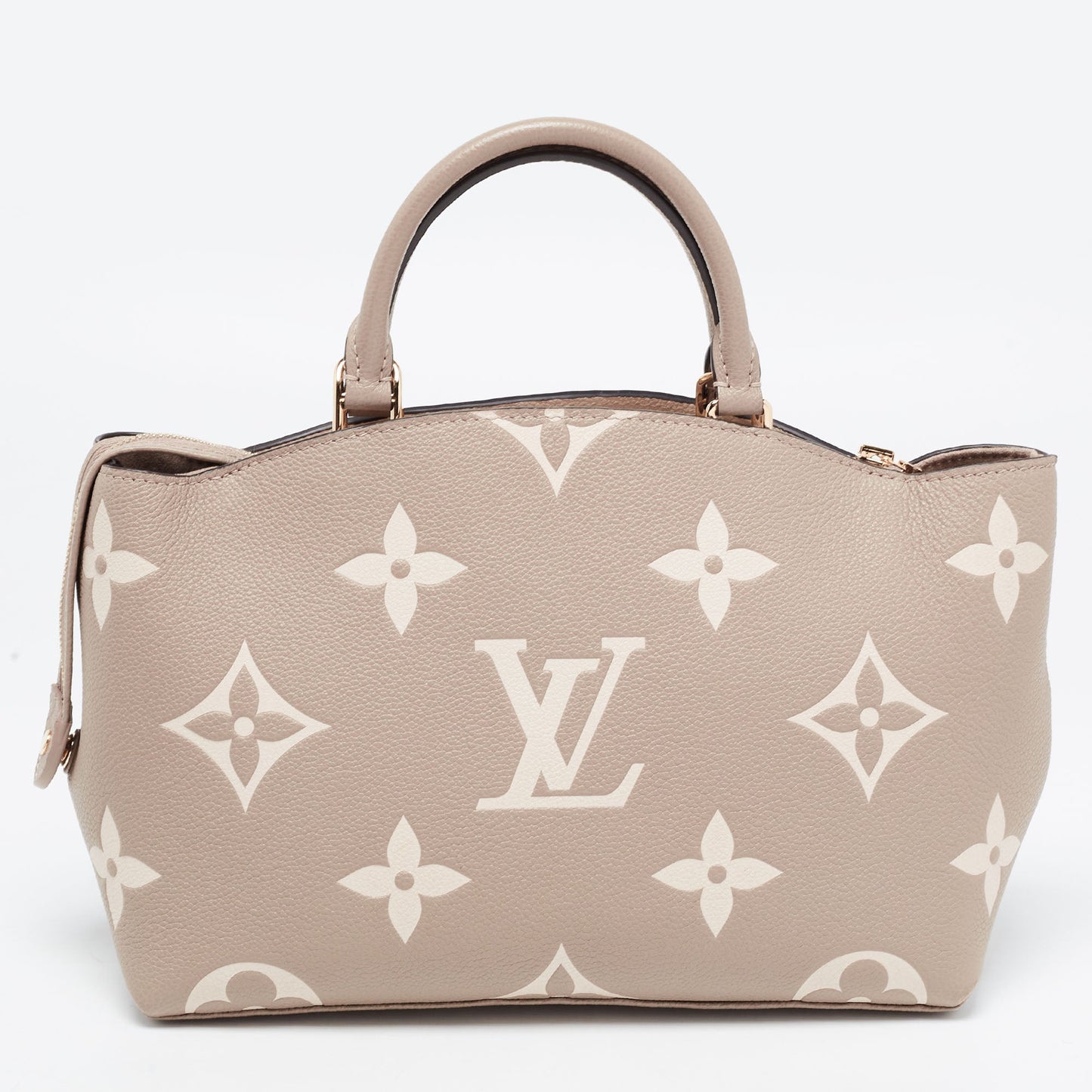 LOUIS VUITTON Bicolor Monogram Empriente Leather Patit Palais Bag