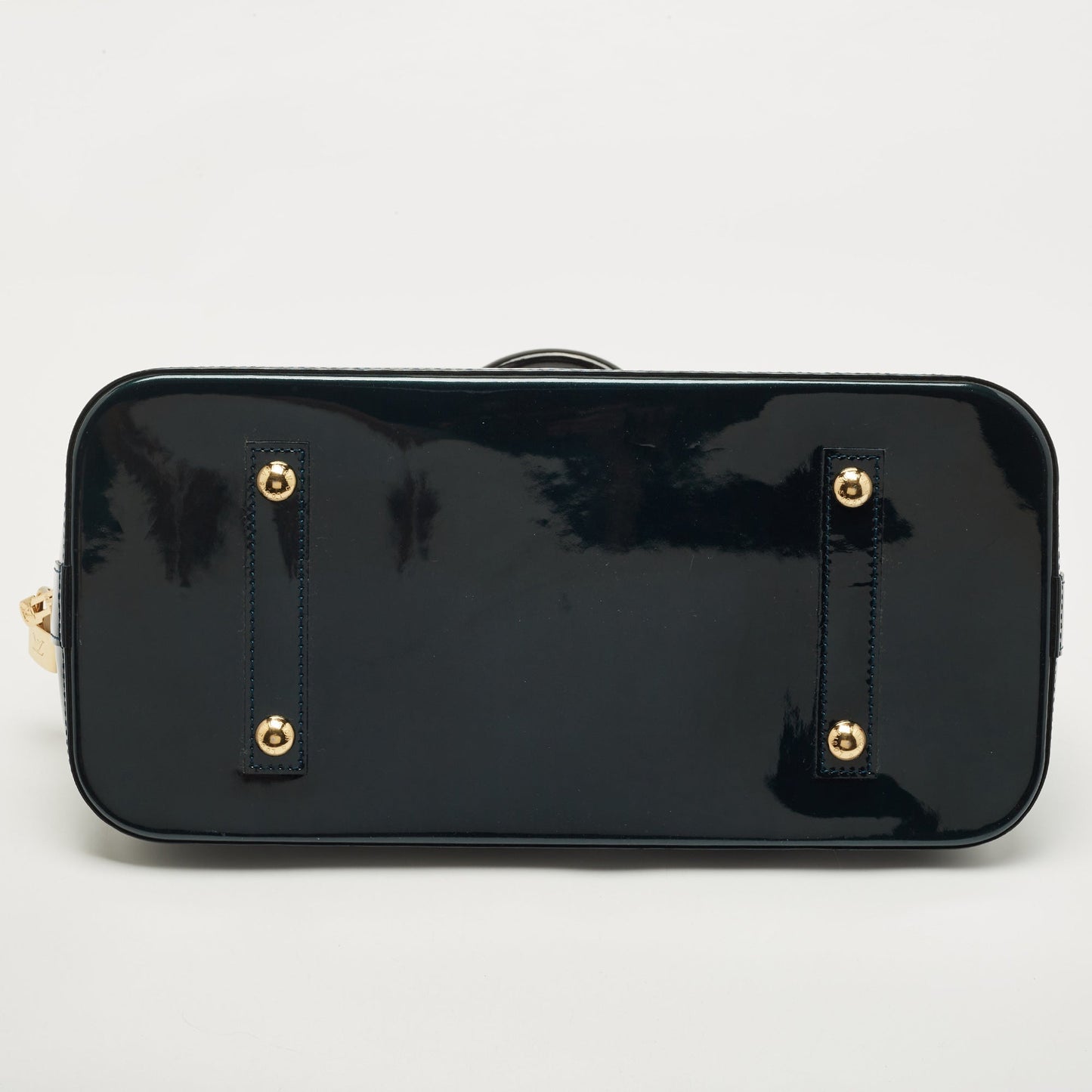 LOUIS VUITTON Green Monogram Vernis Alma GM Bag