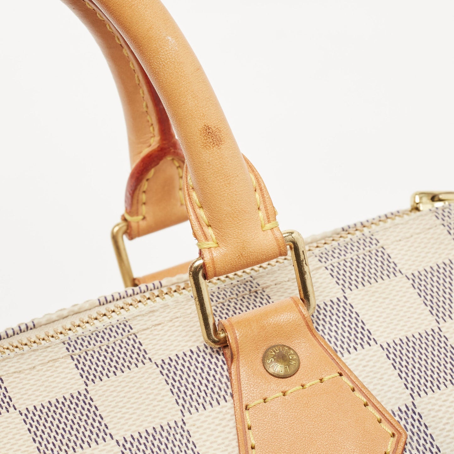 LOUIS VUITTON Damier Azur Canvas Speedy 25 Bag