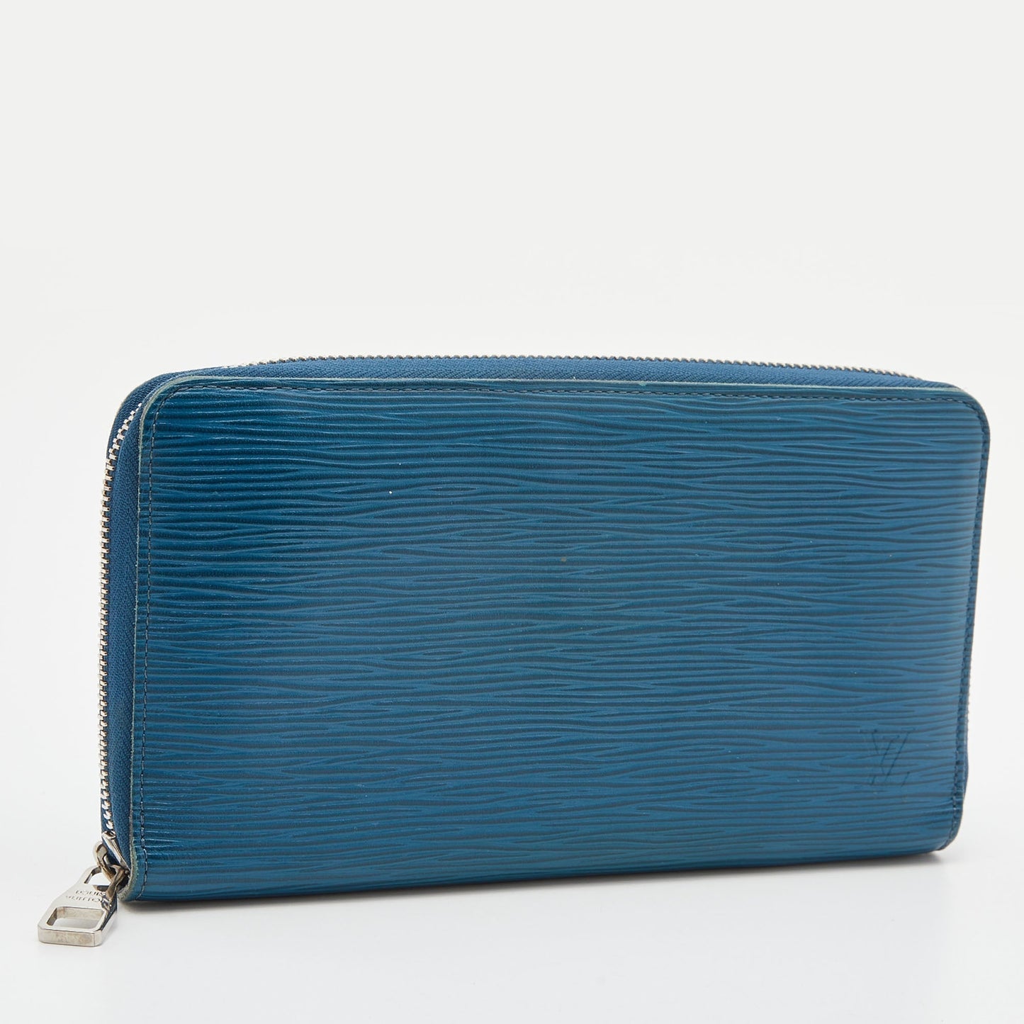 LOUIS VUITTON Cyan Epi Leather Zippy Wallet