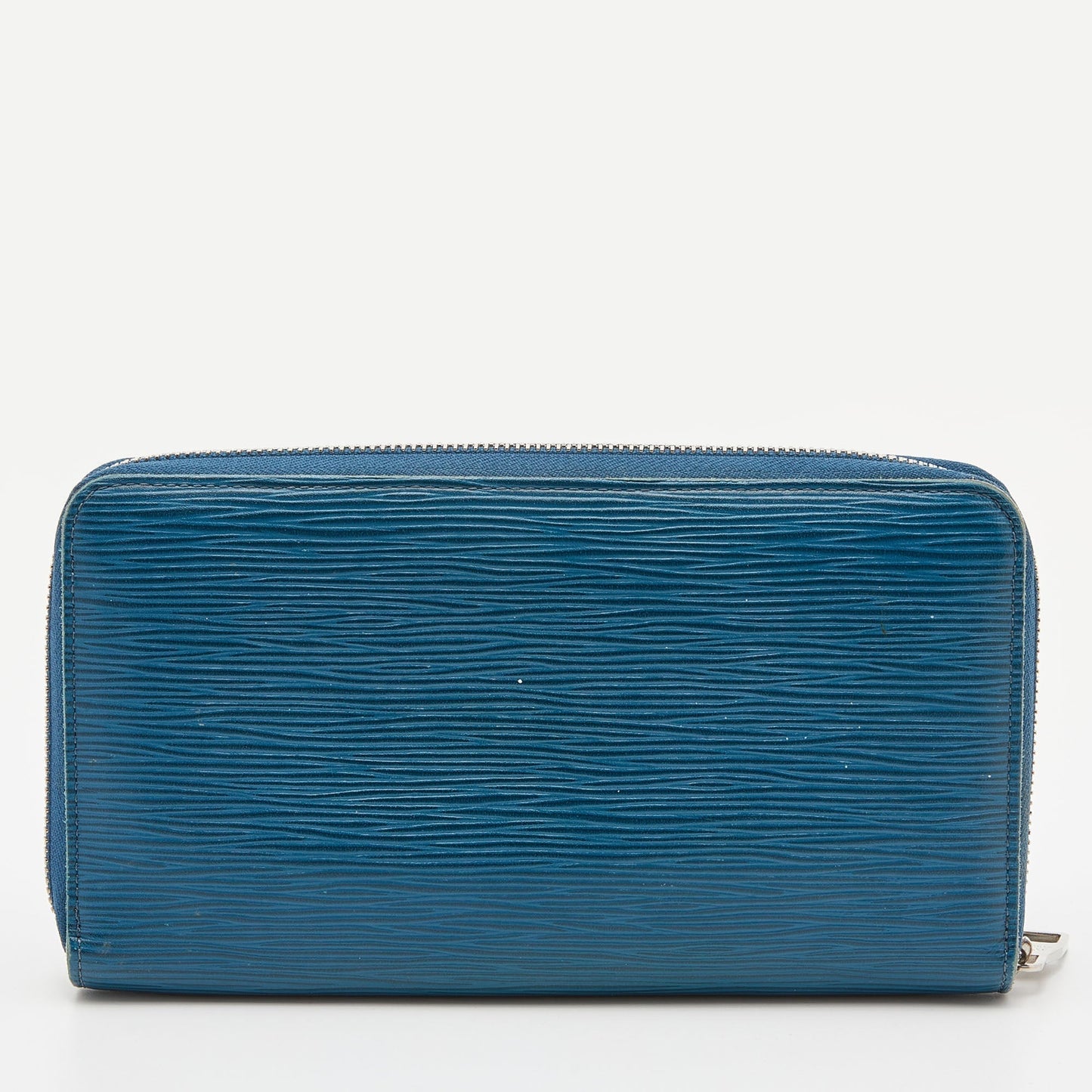 LOUIS VUITTON Cyan Epi Leather Zippy Wallet