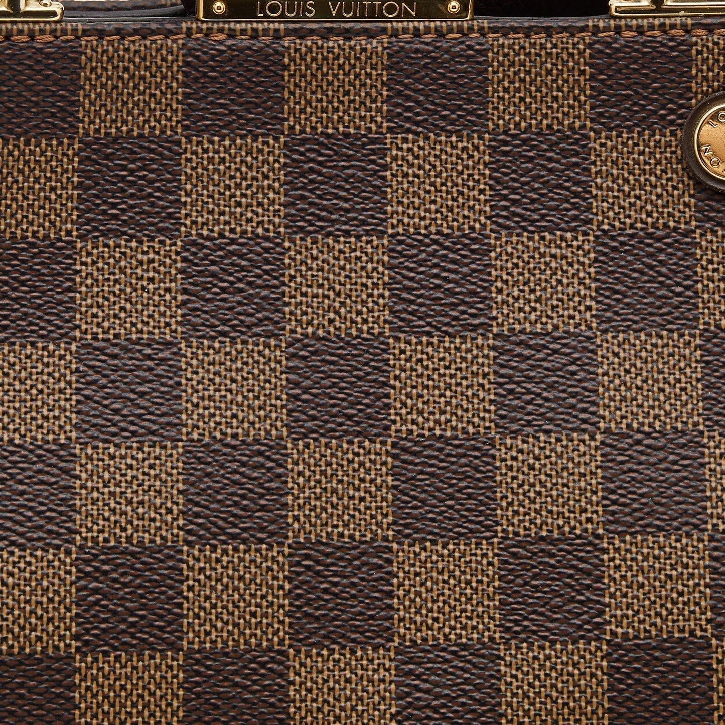 LOUIS VUITTON Bordeaux Damier Ebene Canvas Brittany Bag