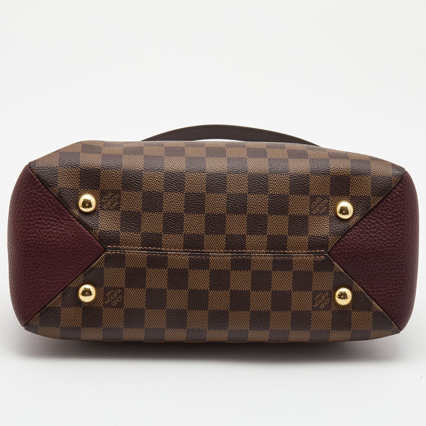 LOUIS VUITTON Bordeaux Damier Ebene Canvas Brittany Bag