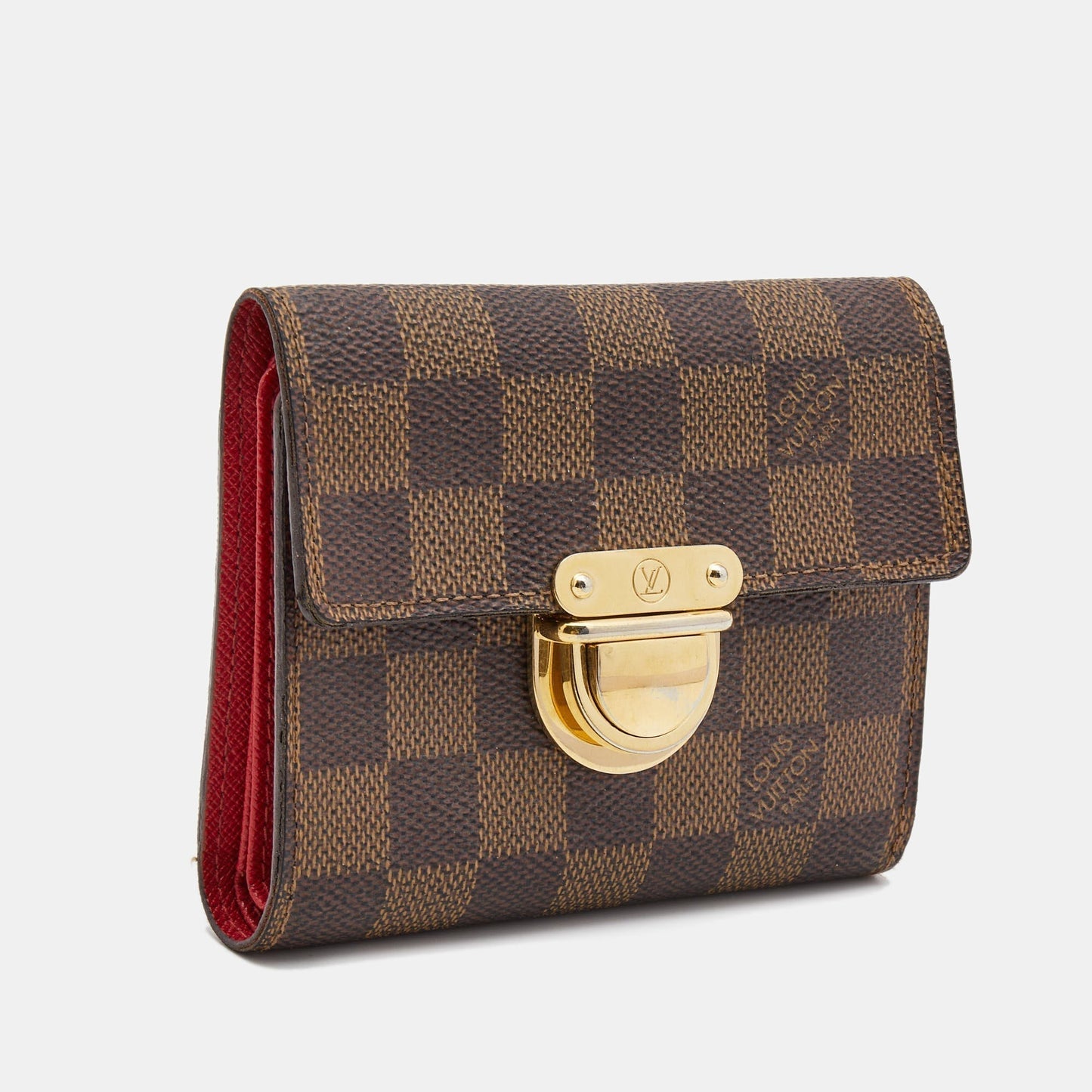 LOUIS VUITTON Damier Ebene Canvas Koala Wallet