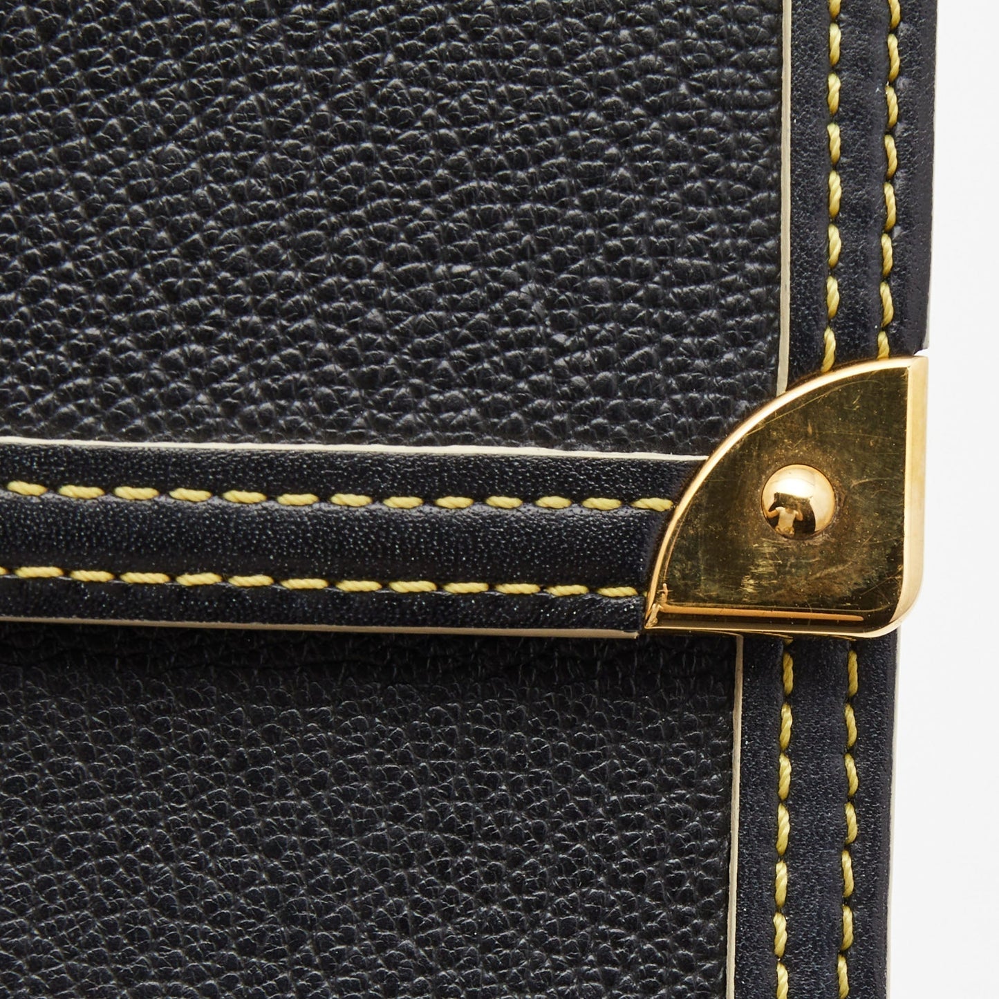 LOUIS VUITTON Black Leather Porte Tresor International Wallet