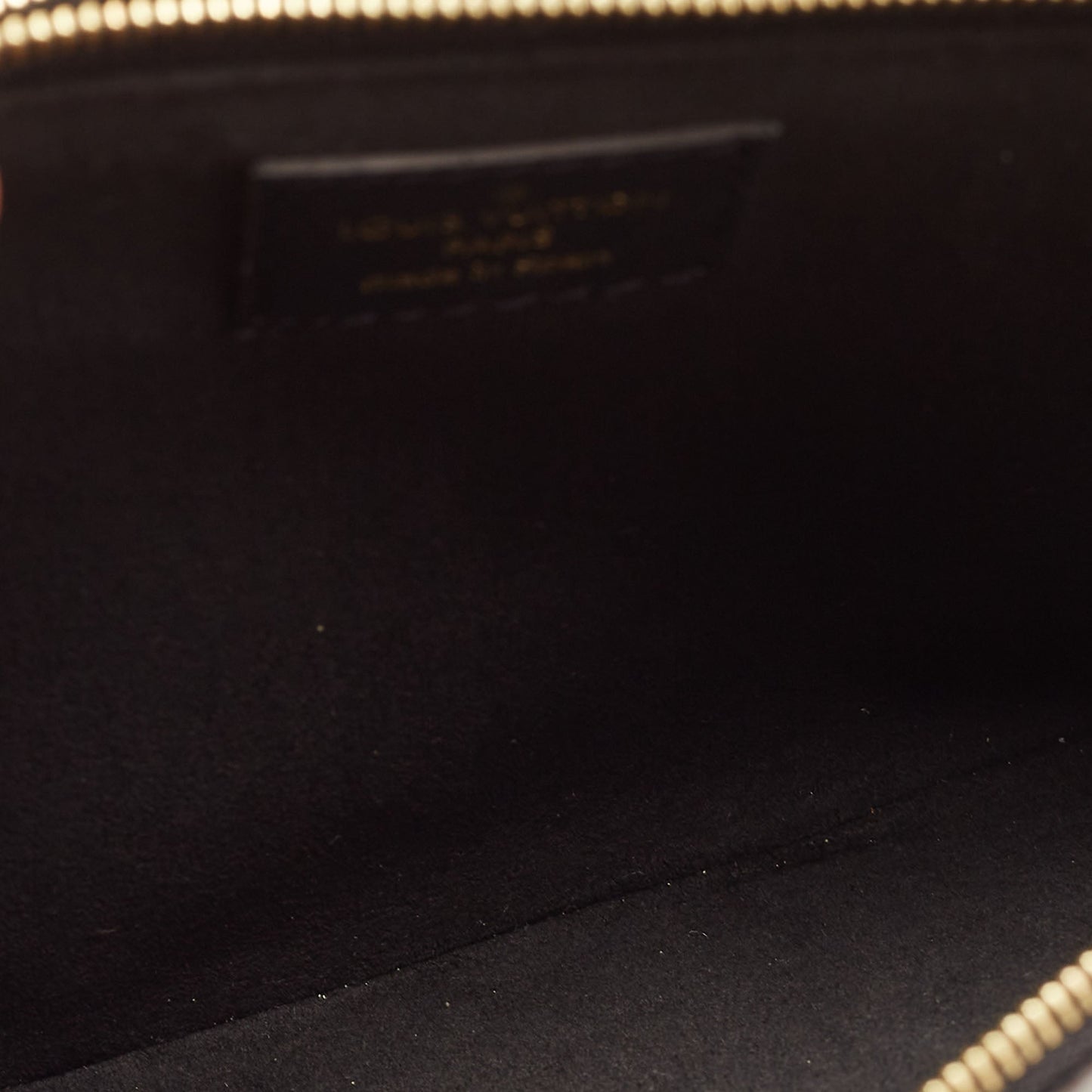 LOUIS VUITTON Black Monogram Giant Canvas Jungle Double Zip Pochette