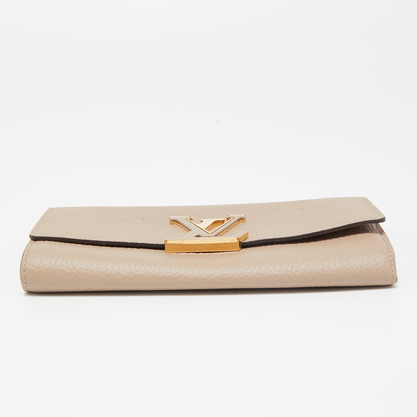 LOUIS VUITTON Galet Taurillion Leather Capucines Wallet