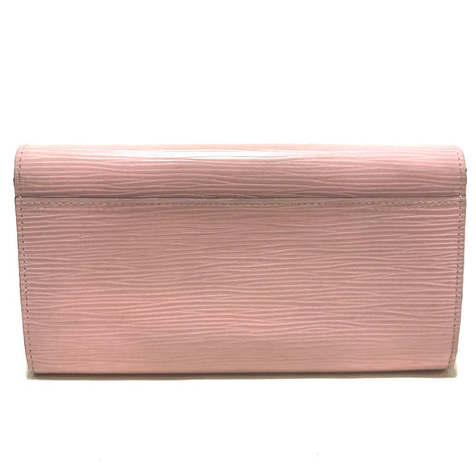 LOUIS VUITTON Folded wallet M61394 Epi Leather pink Epi Portefeuille Sarah Women Used