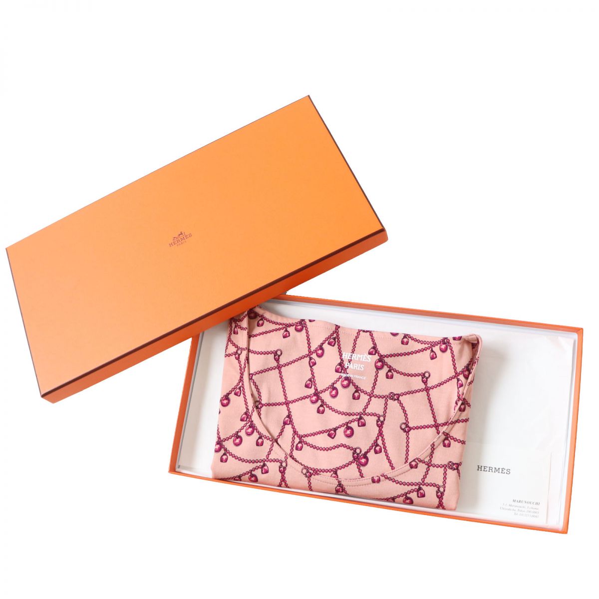 HERMES Cut cotton pink Tresor de Medor 40
