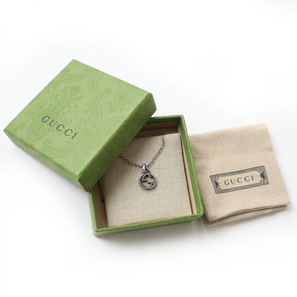 GUCCI Necklace Main�FAG925 Silver Women Used