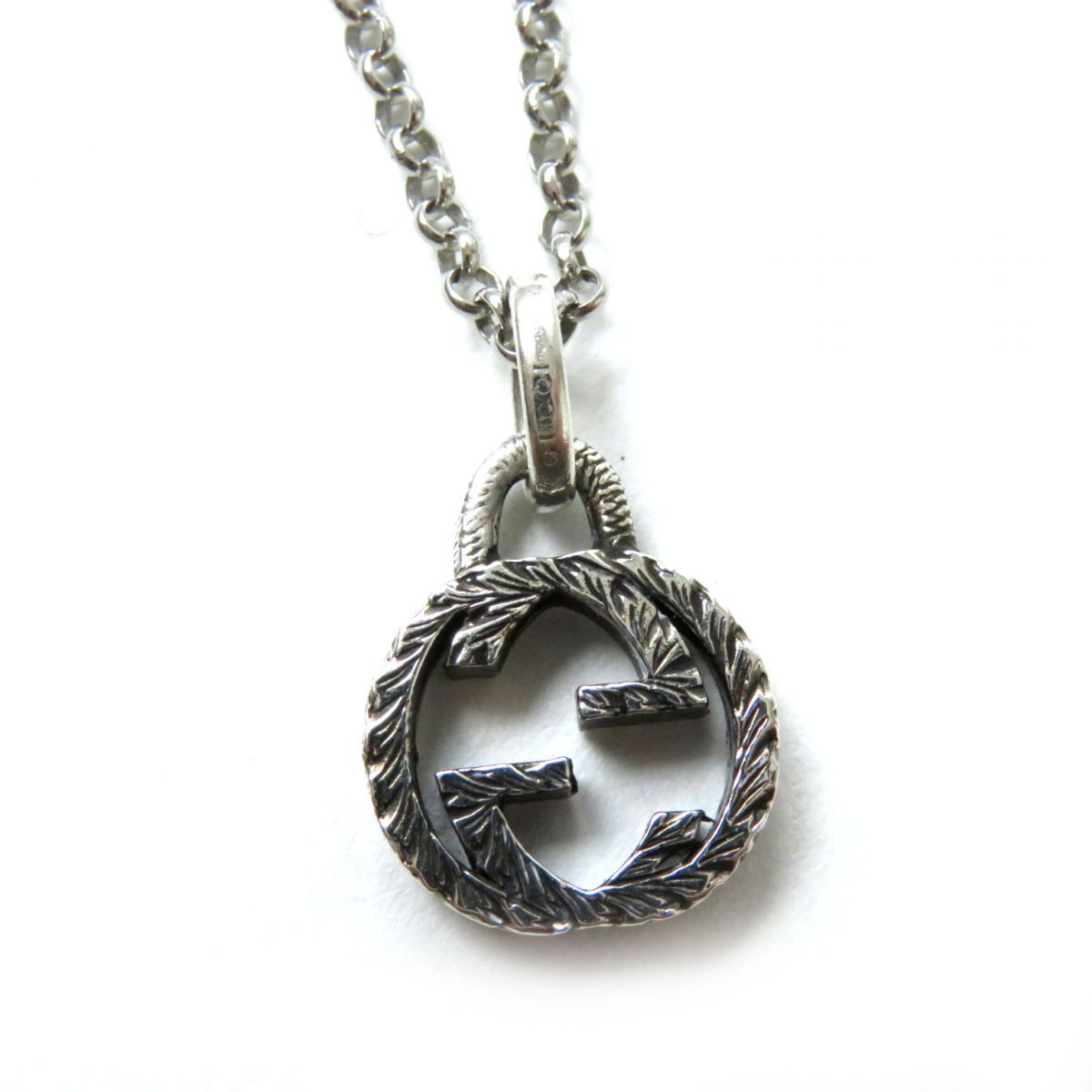 GUCCI Necklace Main�FAG925 Silver Women Used