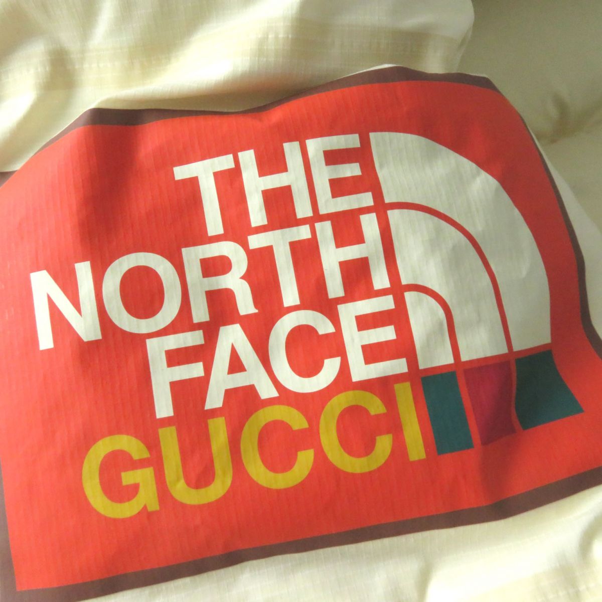 GUCCI Down jacket Outer: 88% nylon, Outer: 12% polyurethane, Lining: 100% nylon, Filling: 80% down, Filling: 20% feather, Part: 100% polyester Ivory Women S Used