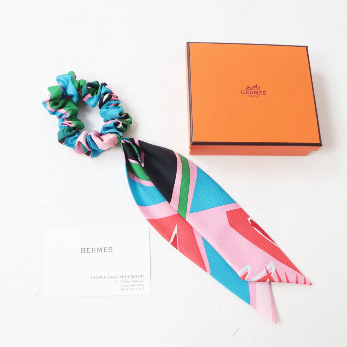 HERMES scarf Multi<br>Sea Surf and Fun Women Used
