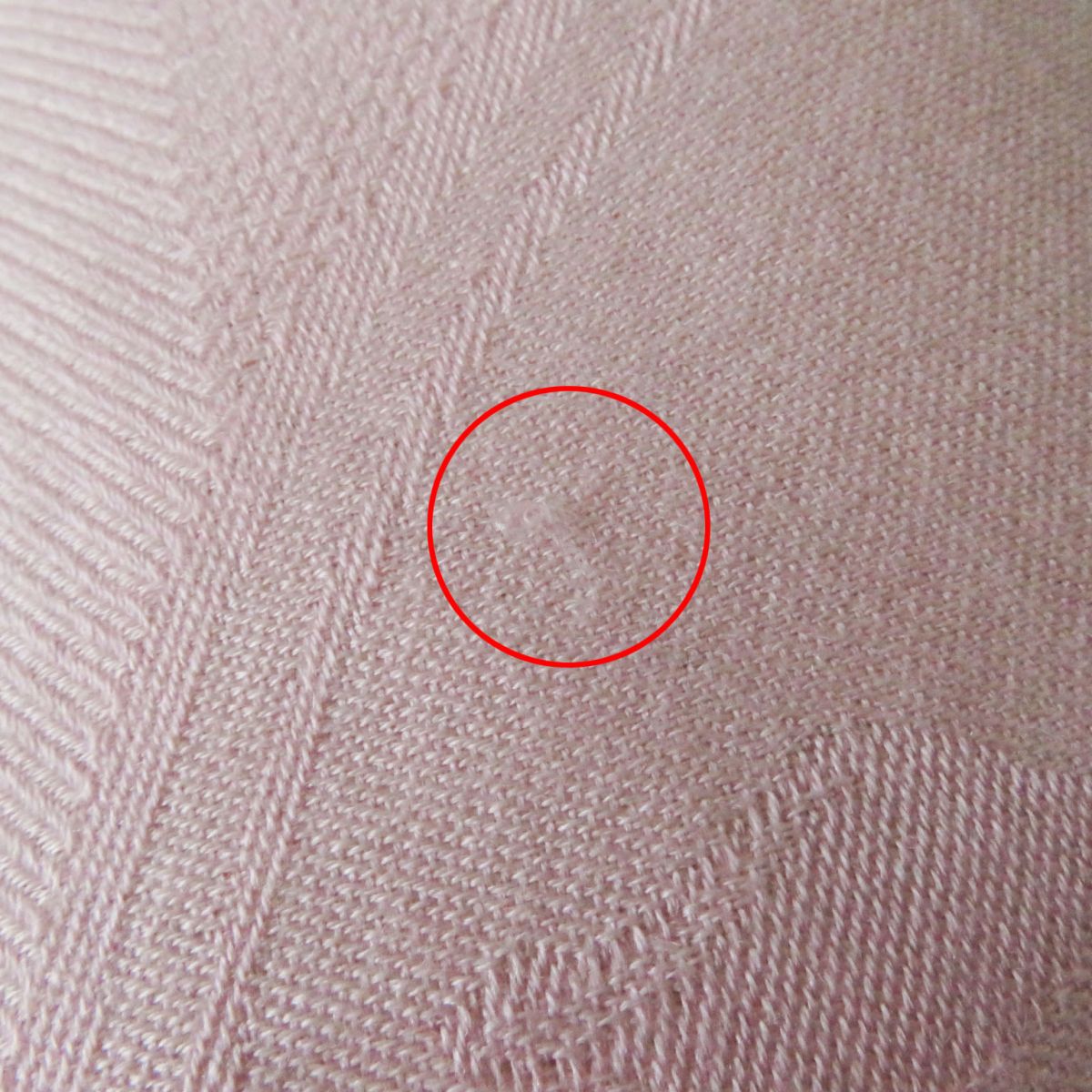 HERMES Stall Main: 85% cashmere, Main: 15% silk Rose Petal (Baby Pink type) Women Used