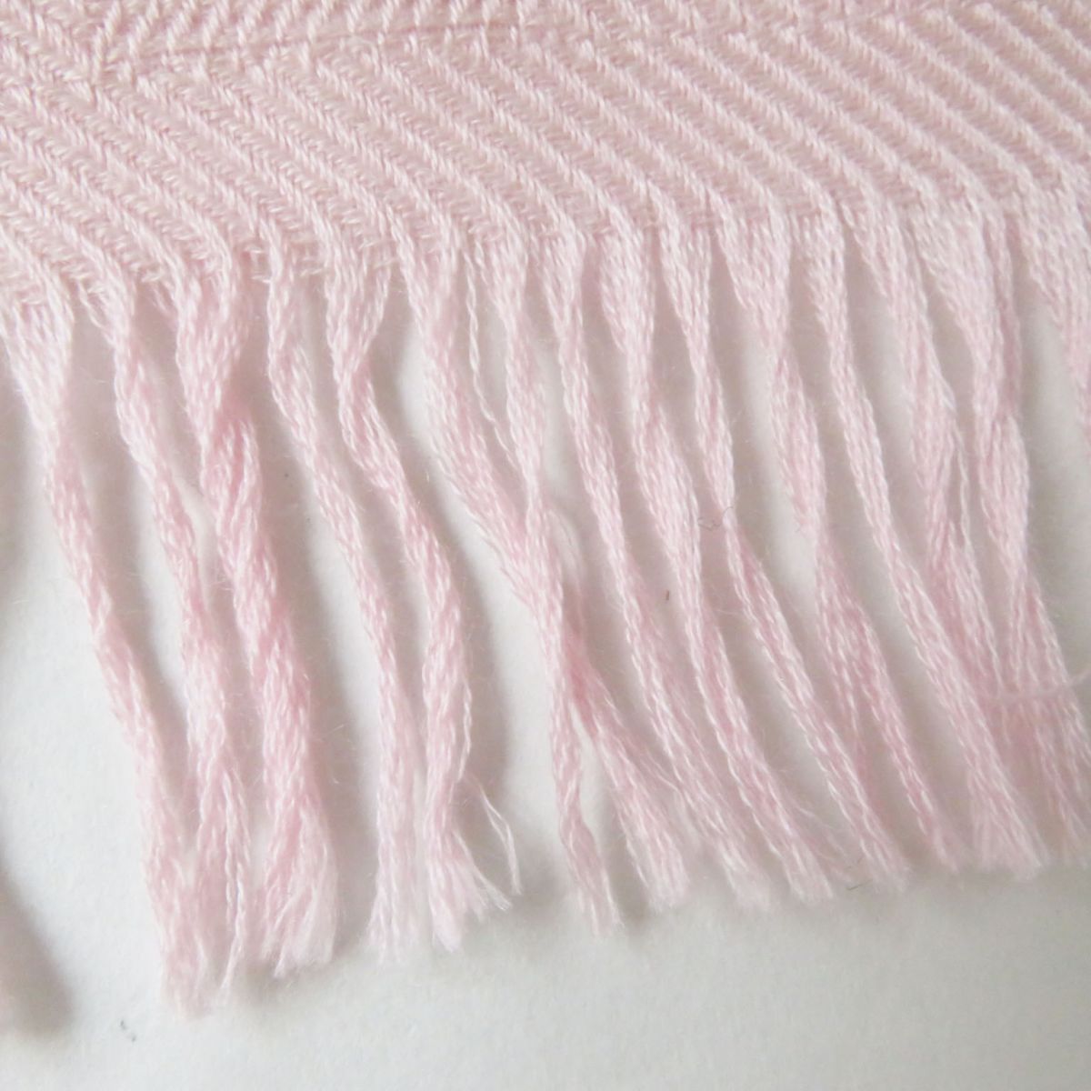 HERMES Stall Main: 85% cashmere, Main: 15% silk Rose Petal (Baby Pink type) Women Used