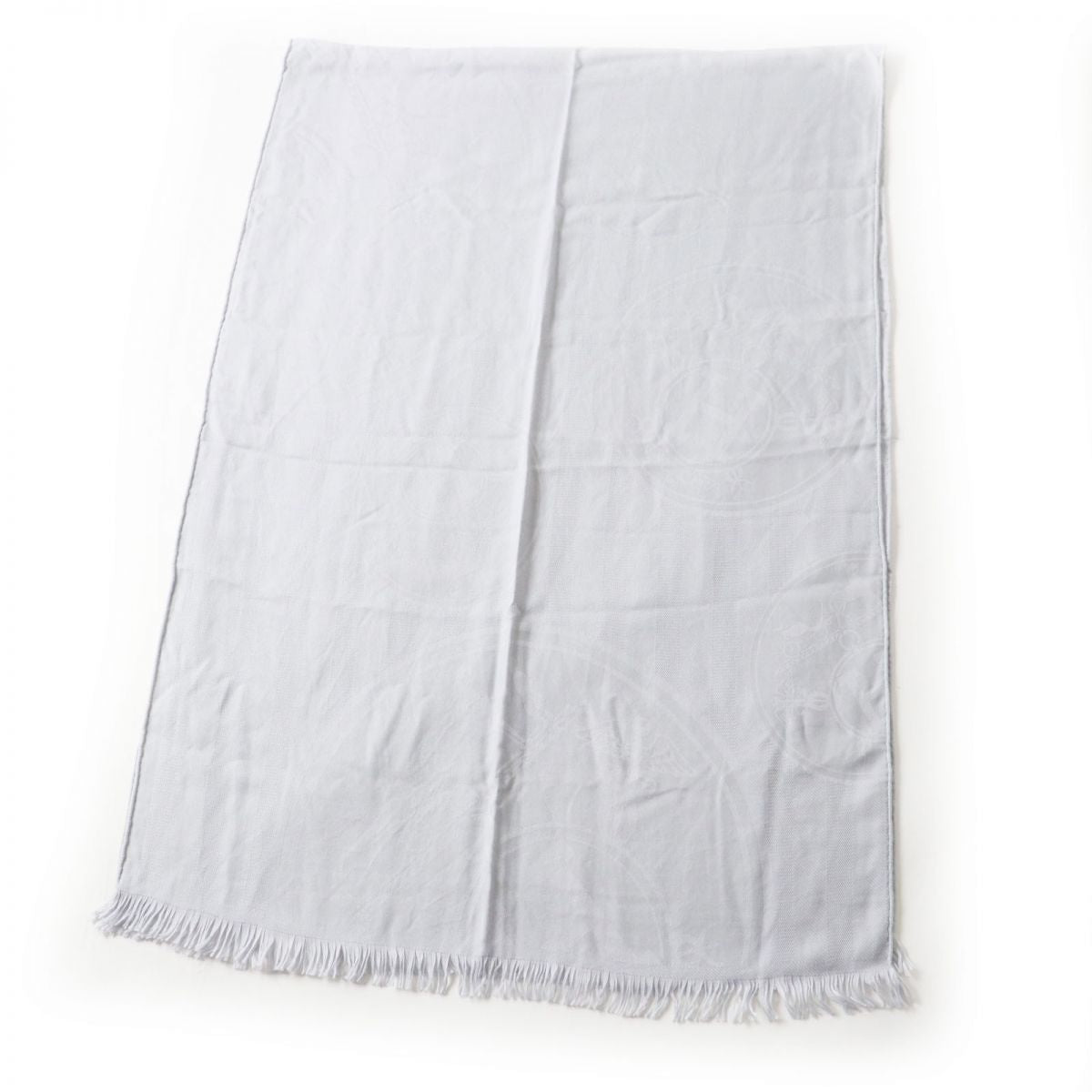 HERMES Stall Main: 85% cashmere, Main: 15% silk Light gray Women Used
