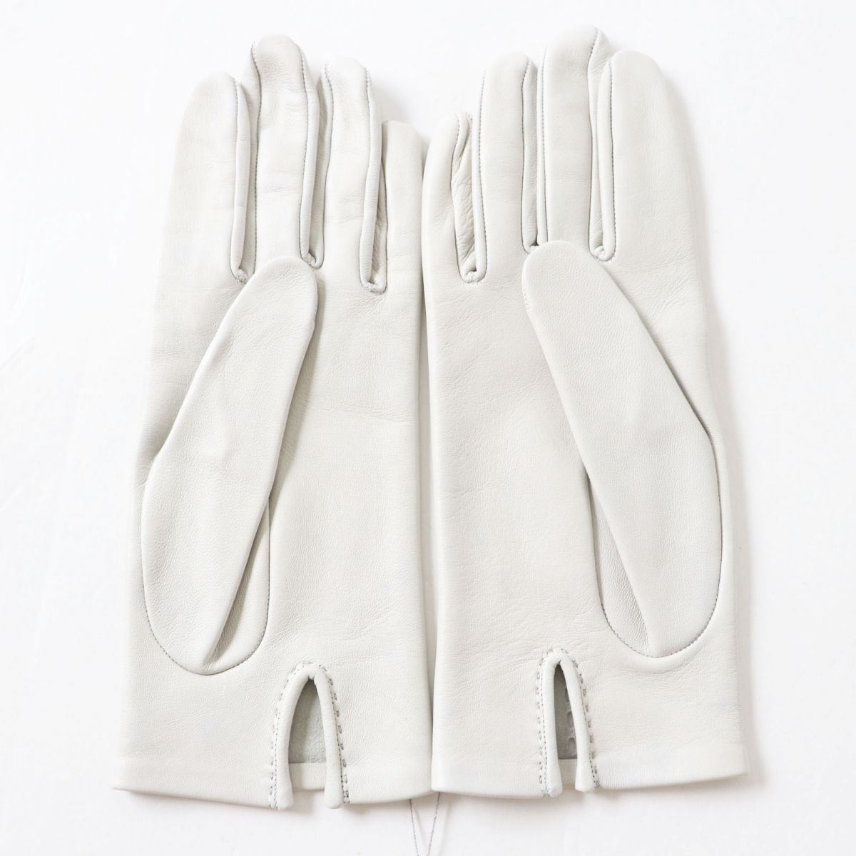 HERMES gloves Lamb leather GRIS PERLE 7