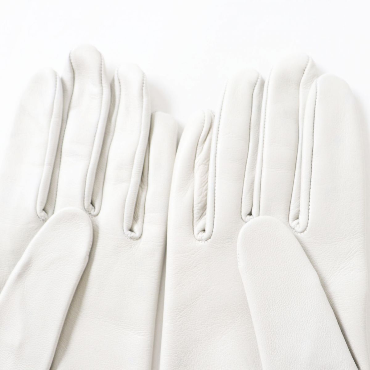 HERMES gloves Lamb leather GRIS PERLE 7
