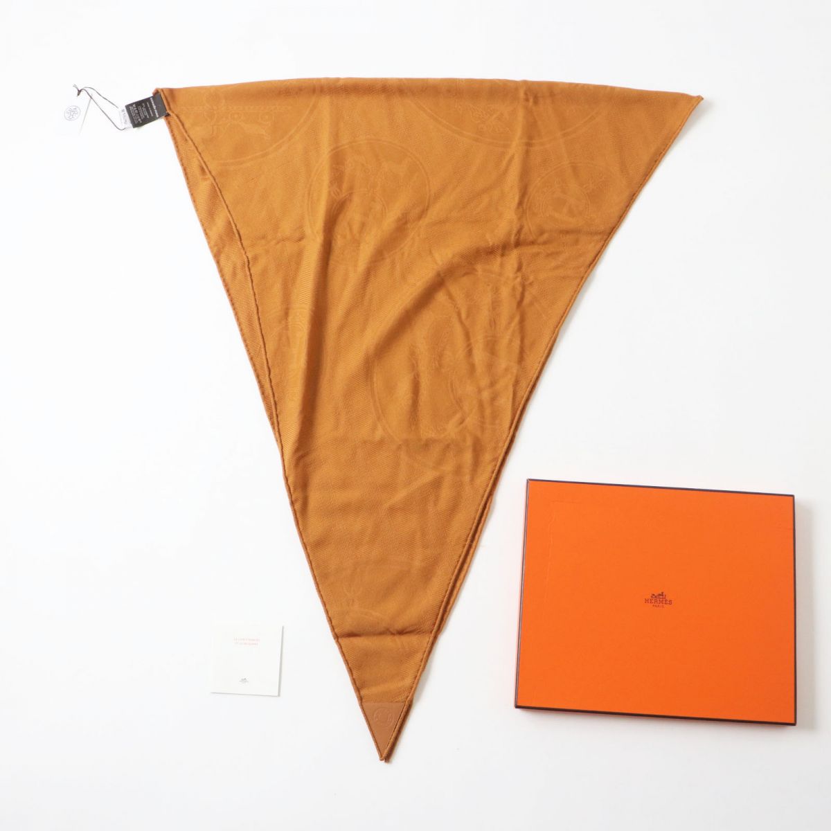 HERMES scarf Image reference Brown Large format shawl Women Used