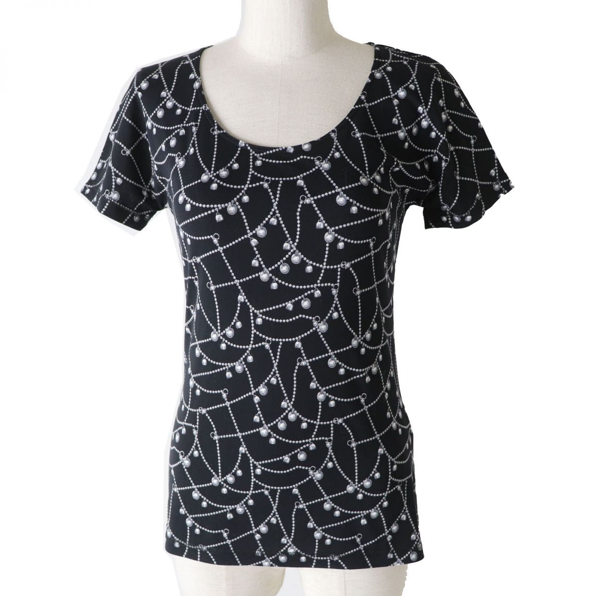 HERMES Cut cotton black Tresor de medor 38