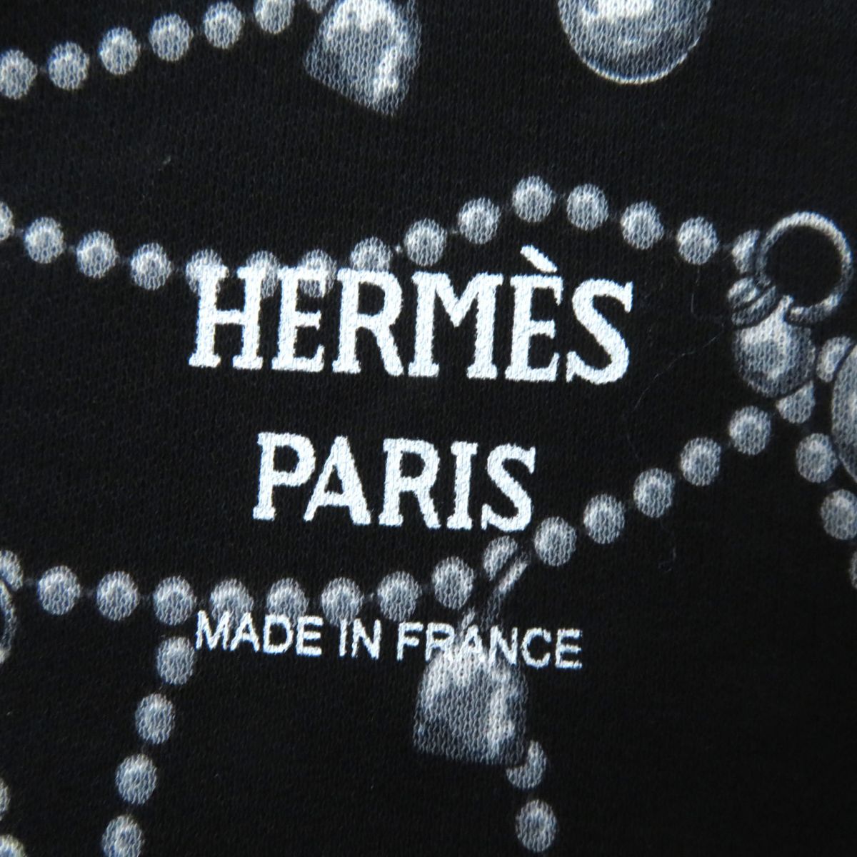 HERMES Cut cotton black Tresor de medor 38