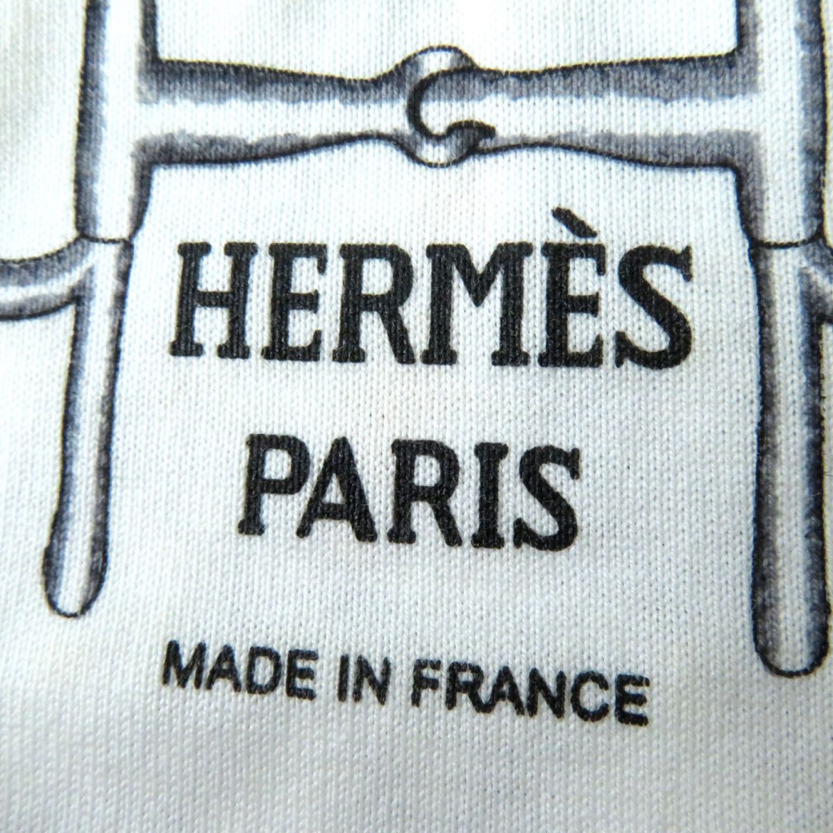 HERMES Short sleeve T-shirt cotton multicolor PARCOURS SANS FAUTE PERFECT COURSE 36
