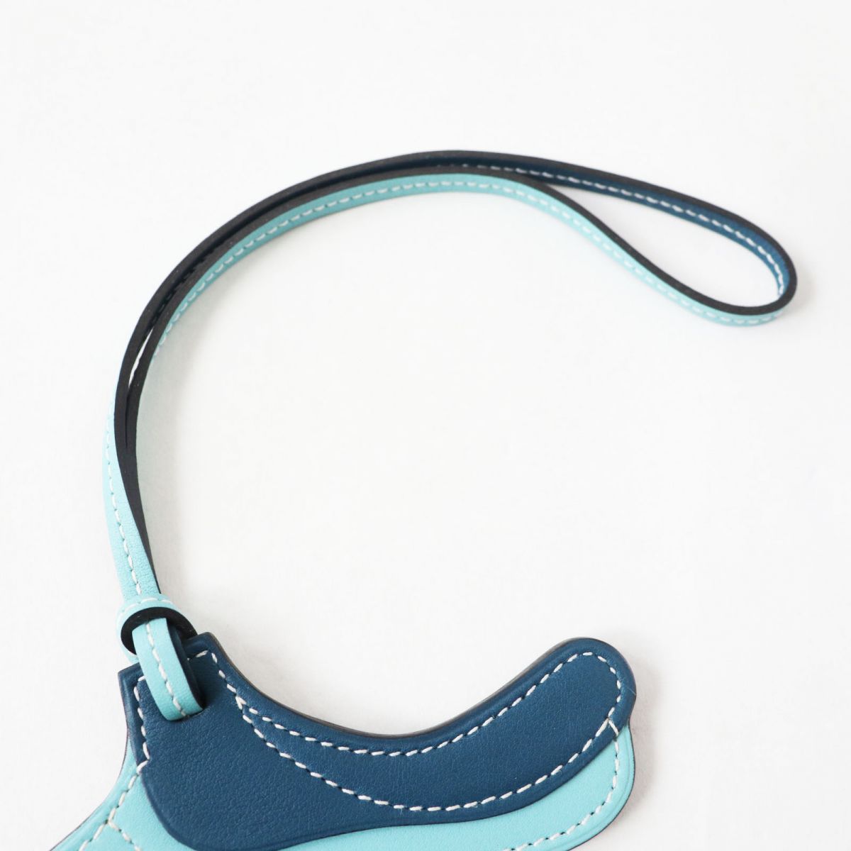HERMES charm Main: Vaux Swift Blue Atoll/Colvert/SilverMetal Women Used
