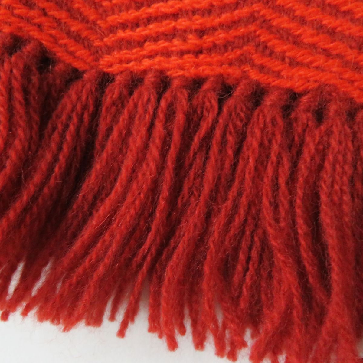 HERMES Scarf Main: 100% cashmere Vermilion Women Used