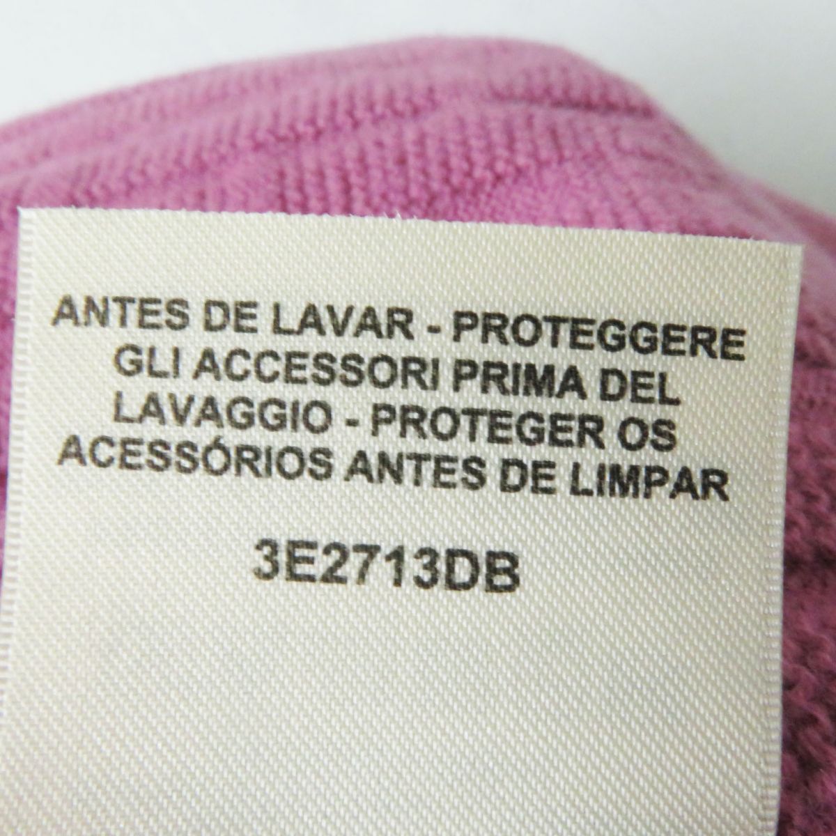 HERMES knit Main: 100% virgin wool Purple pink type Women 38 Used