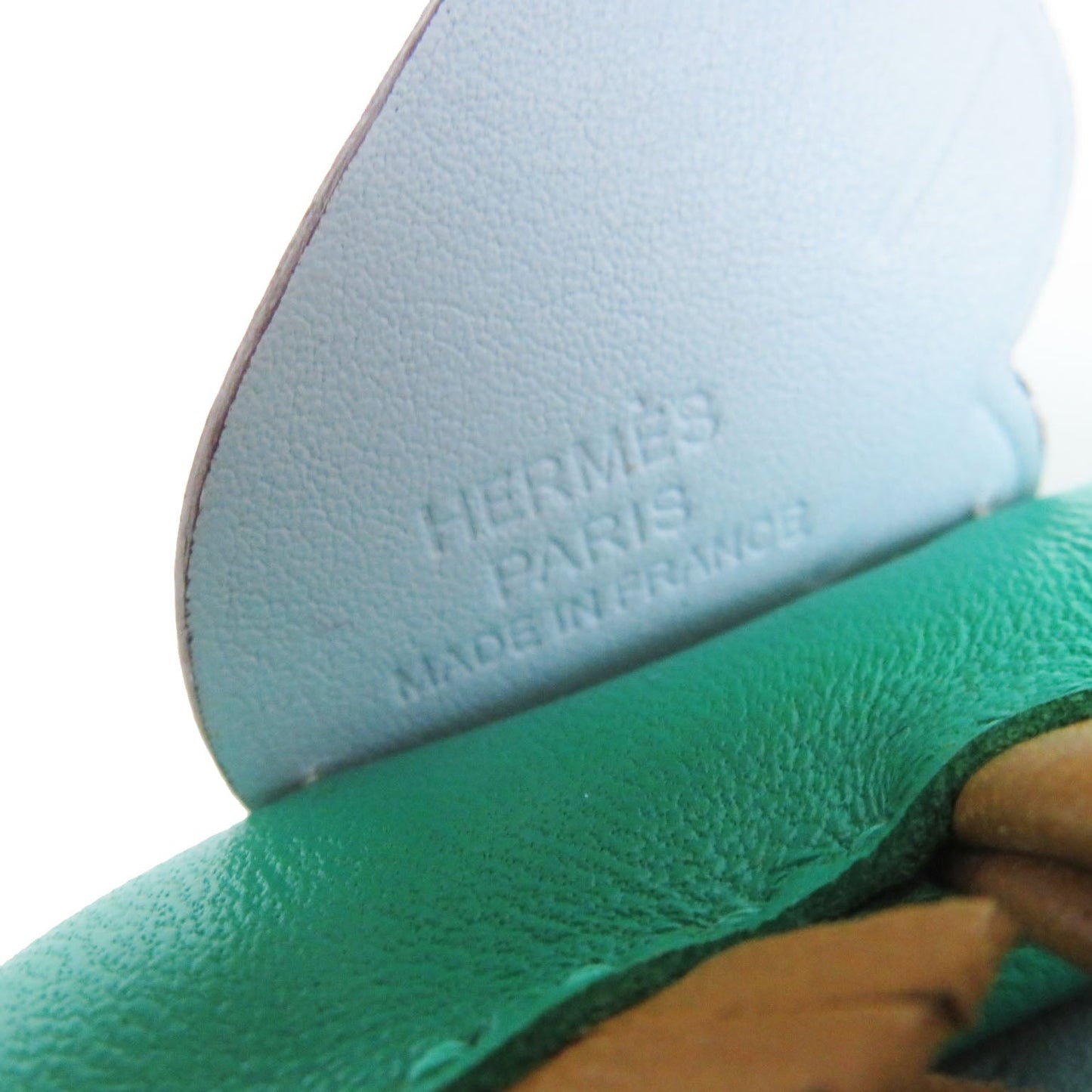 HERMES Bag charm Anyo Miro Mint/Sesame/Blue Brume Rodeo Charm Pegasus PM