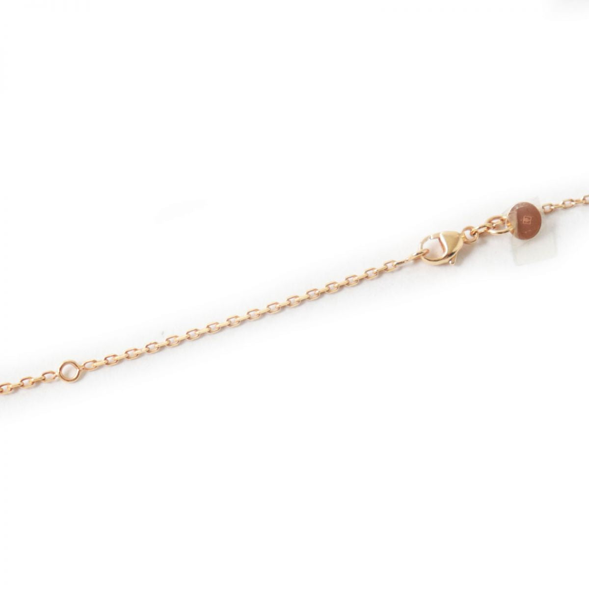 HERMES Necklace Main: Vaux Swift Etoupe x Pink Gold Women Used