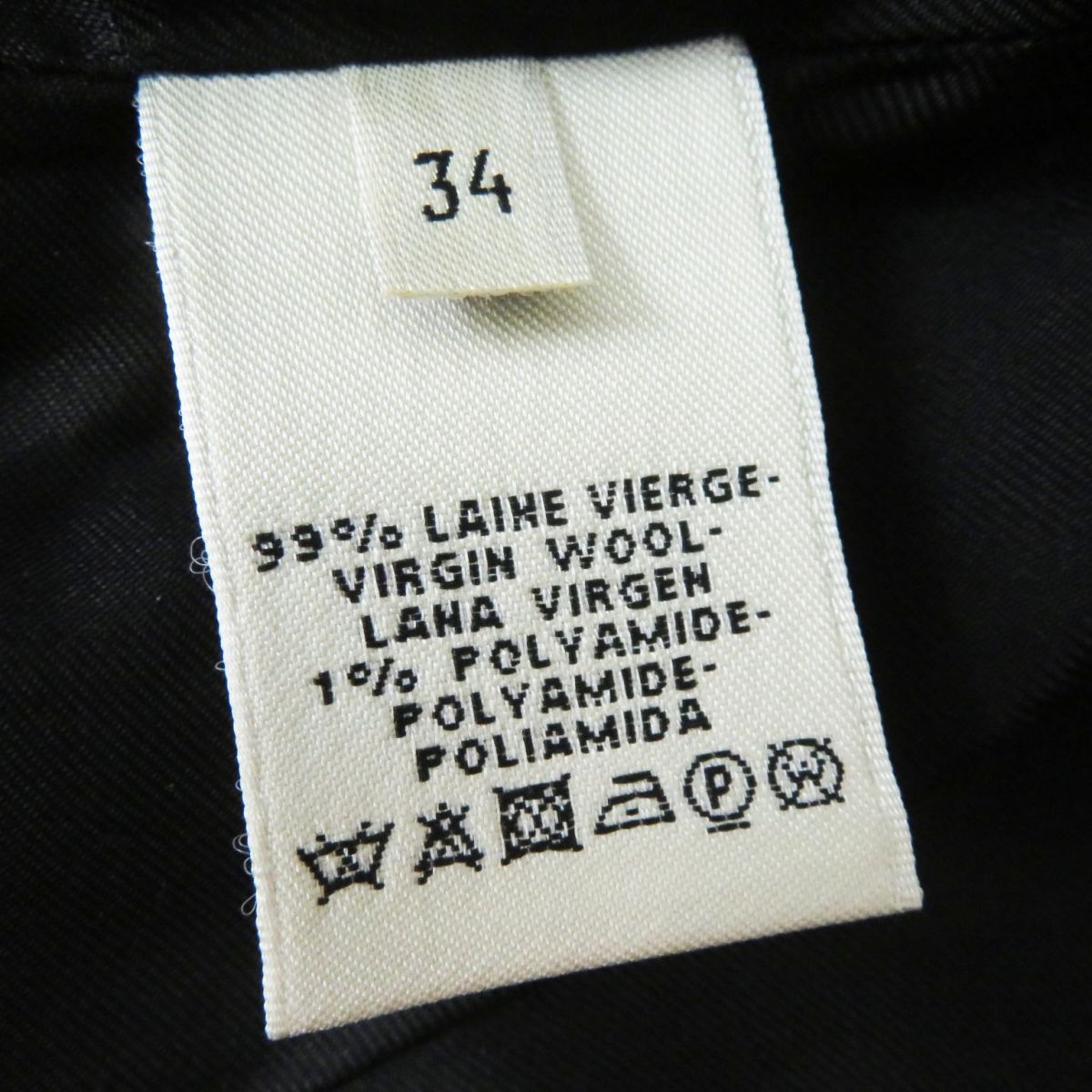 HERMES skirt Outer material: 99% wool, Outer material: 1% polyamide (nylon) black Women 34 Used