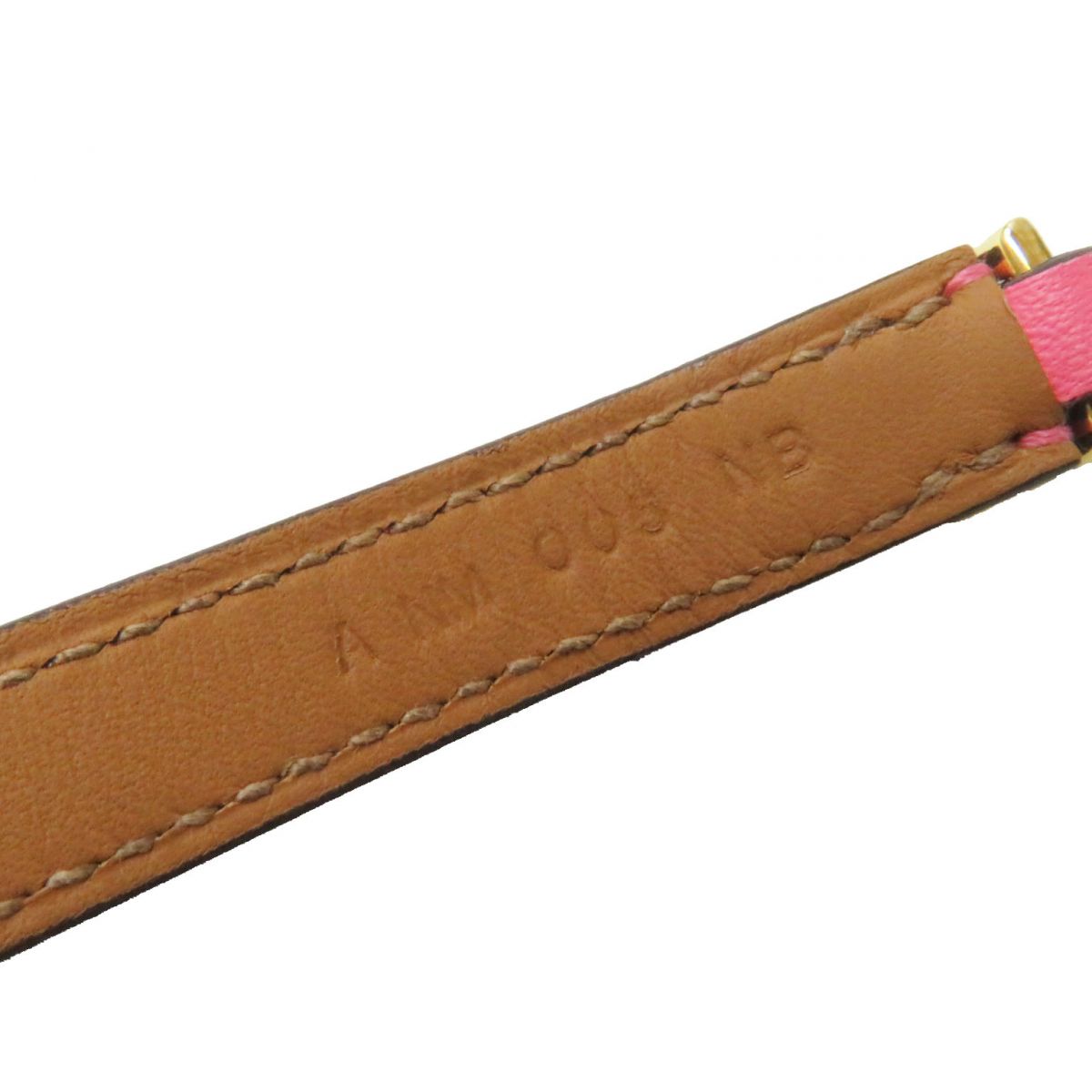HERMES bracelet Main: Vaux Swift Rose Azare x Gold Metal Women S Used
