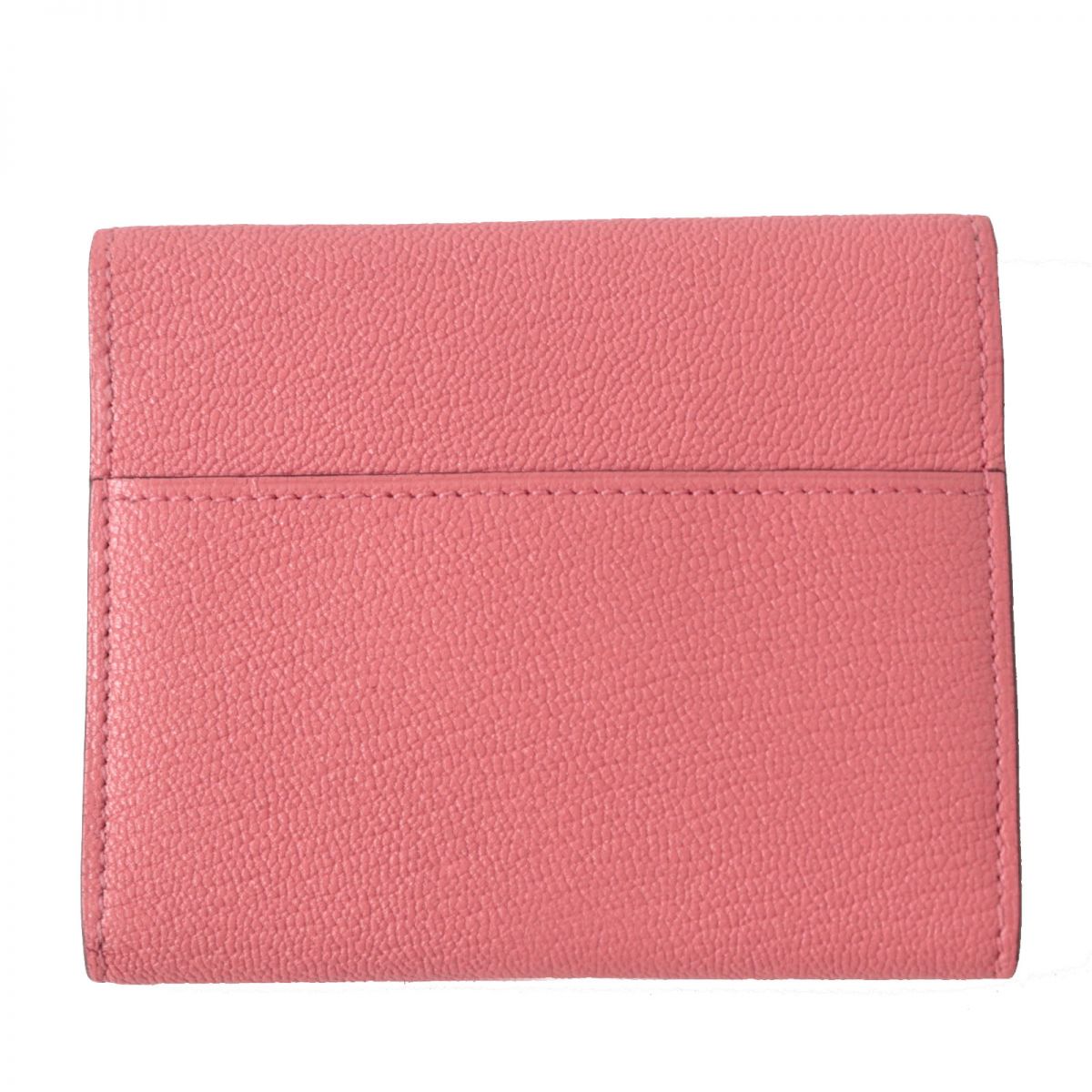 HERMES name card holder Main: Chevre Rose Extreme x Silver Metal Women Used