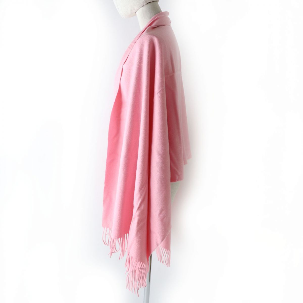 HERMES Stall Main: 100% cashmere Baby pink Women Used