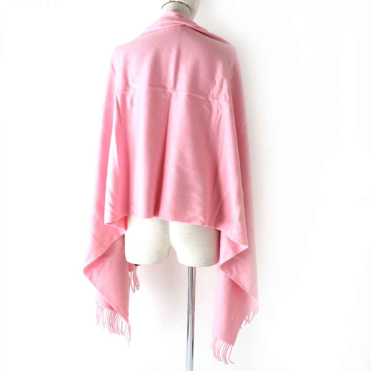 HERMES Stall Main: 100% cashmere Baby pink Women Used