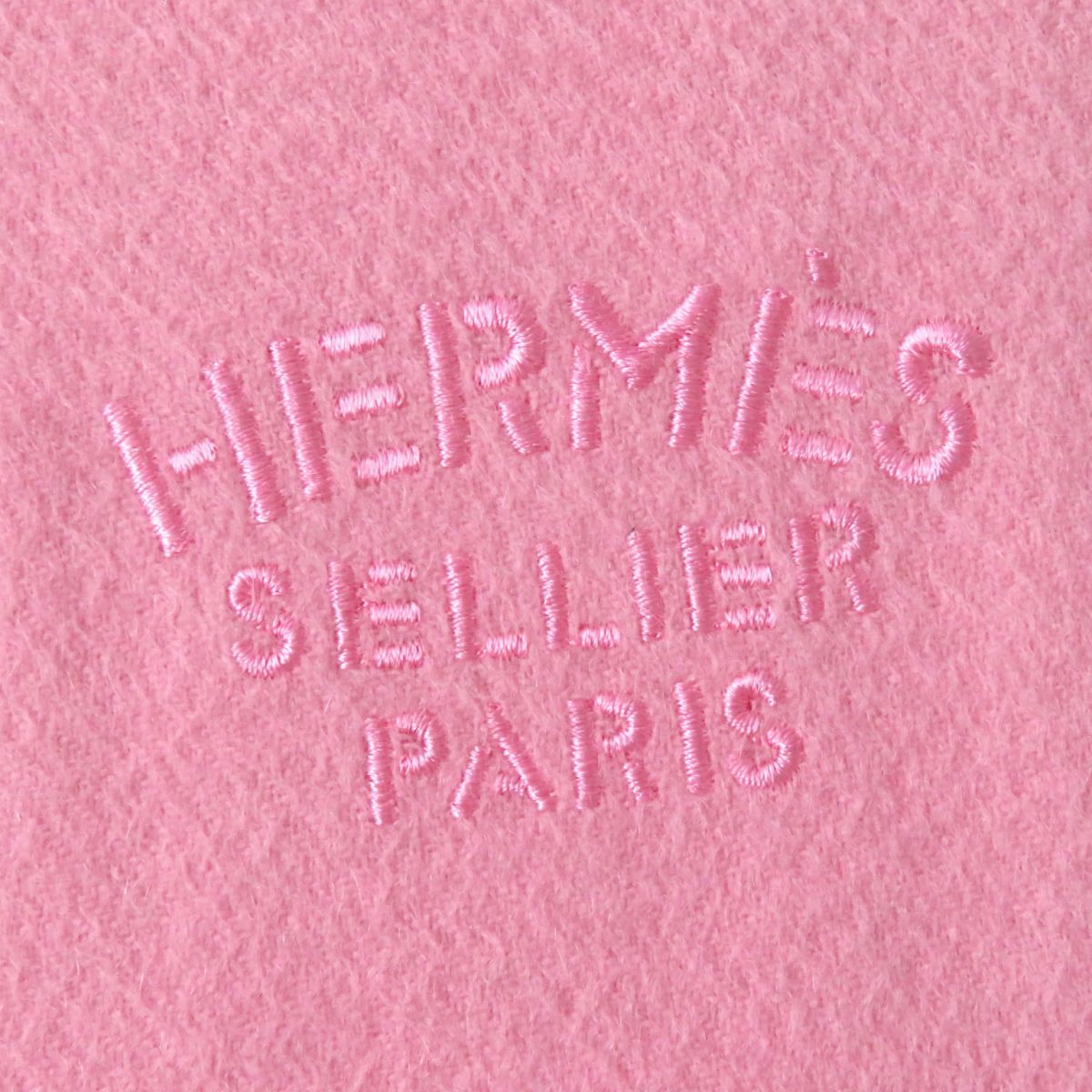 HERMES Stall Main: 100% cashmere Baby pink Women Used