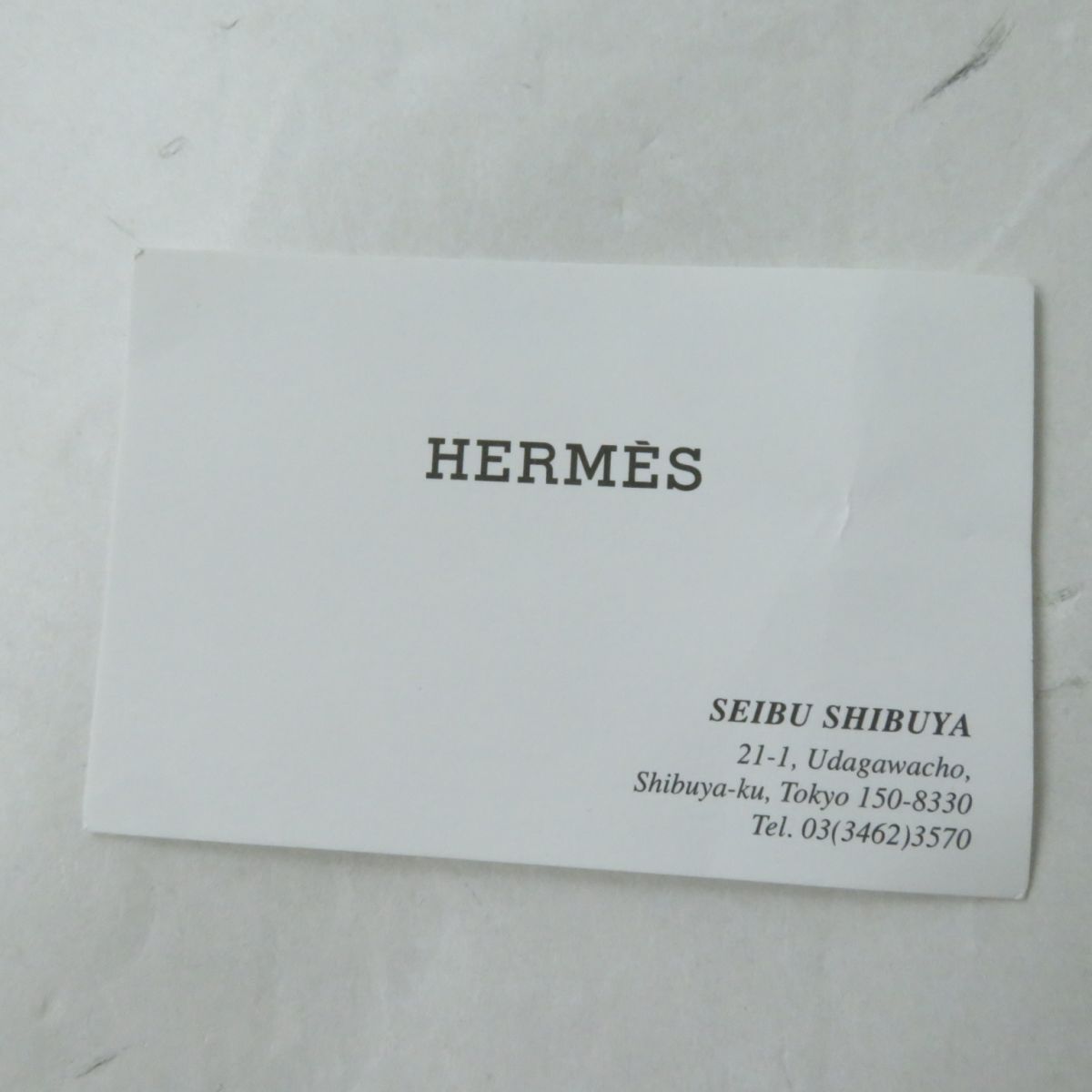 HERMES Necklace Main: Buffalo horn, Main: Lacquer Blue x Beige type Women Used