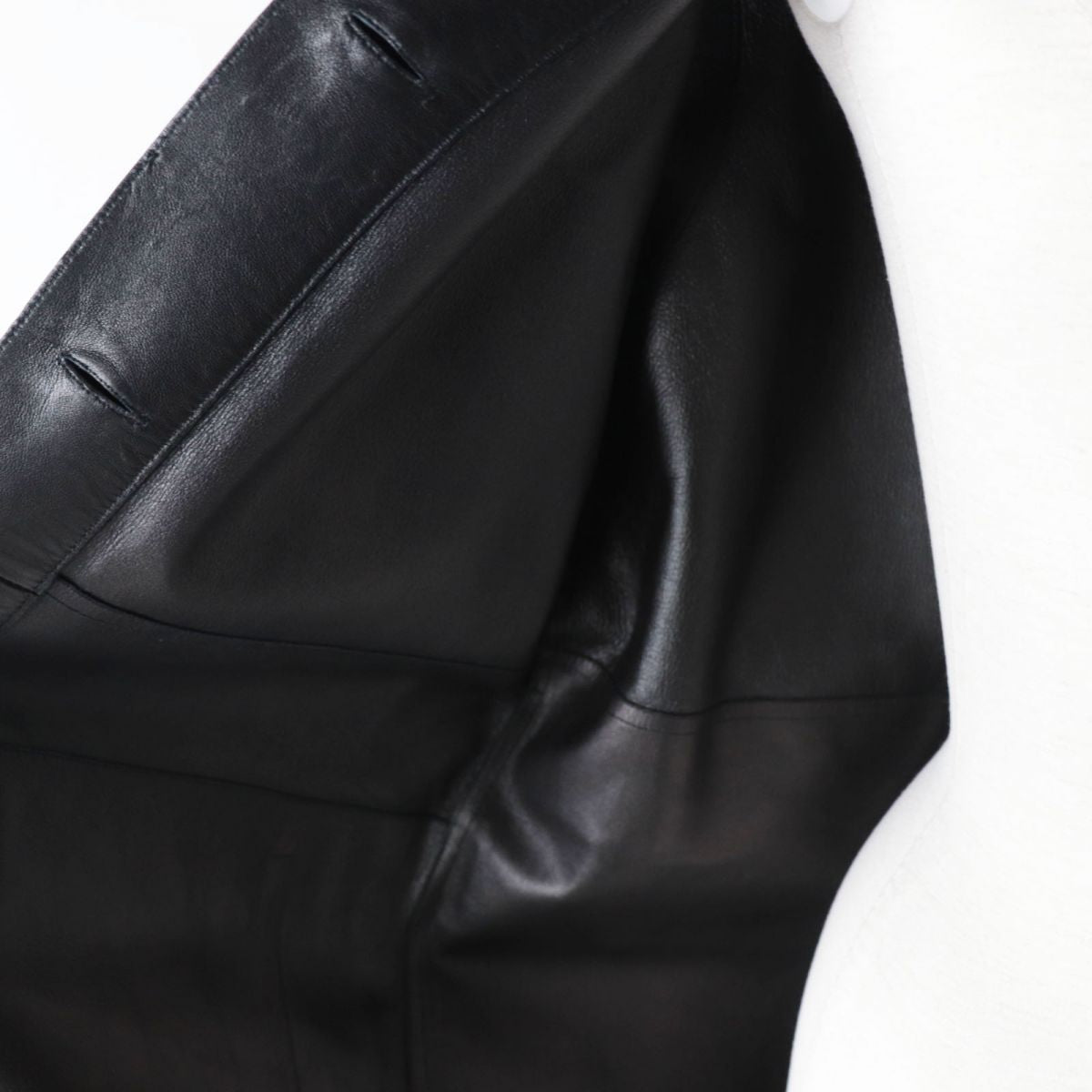 HERMES Best Lamb leather black Women 36 Used