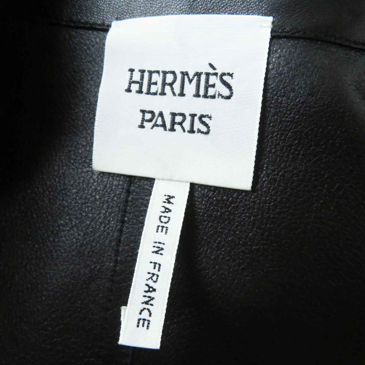 HERMES Best Lamb leather black Women 36 Used