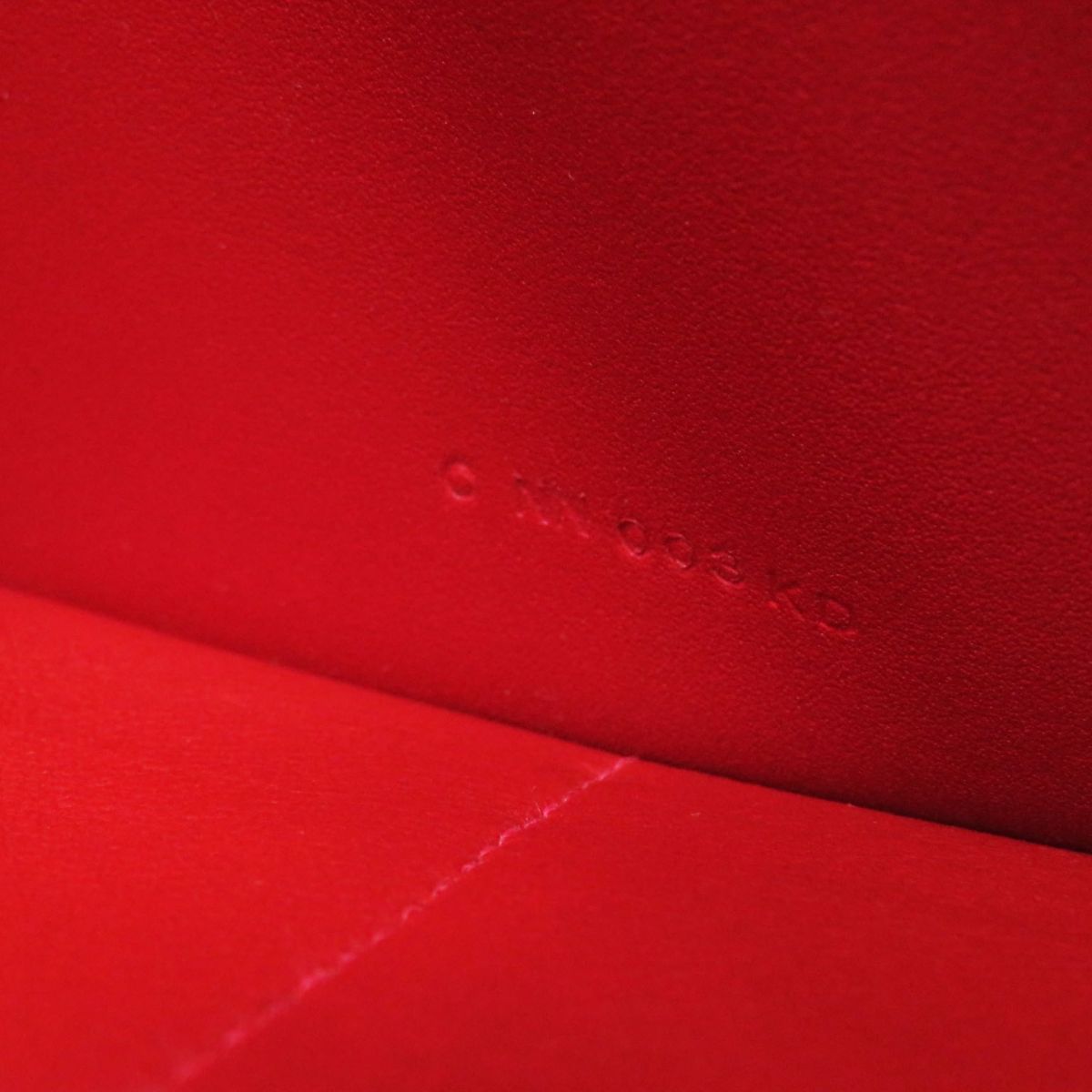 HERMES Long Wallet Purse Main: Box calf Rouge Grena x SilverMetal Women Used