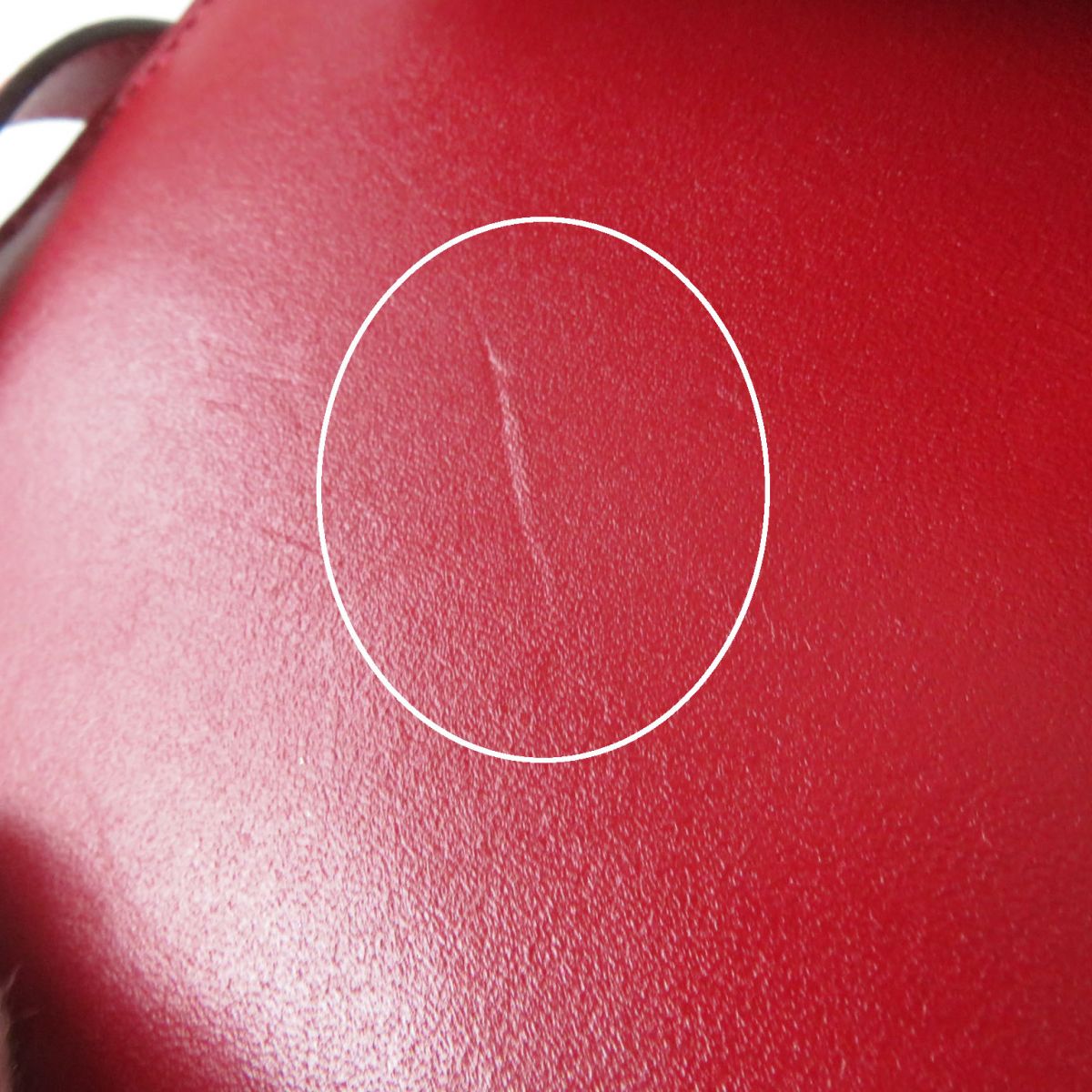 HERMES Long Wallet Purse Main: Box calf Rouge Grena x SilverMetal Women Used