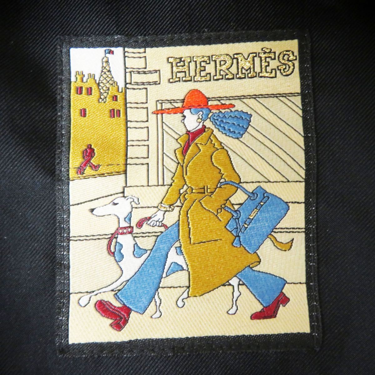 HERMES Casquette Outer: 100% cashmere, Lining: 65% rayon, Lining: 35% silk, Part: 56% cotton, Part: 44% rayon, Inner decoration: 100% polyester Black x Silver Metal Women 57 Used