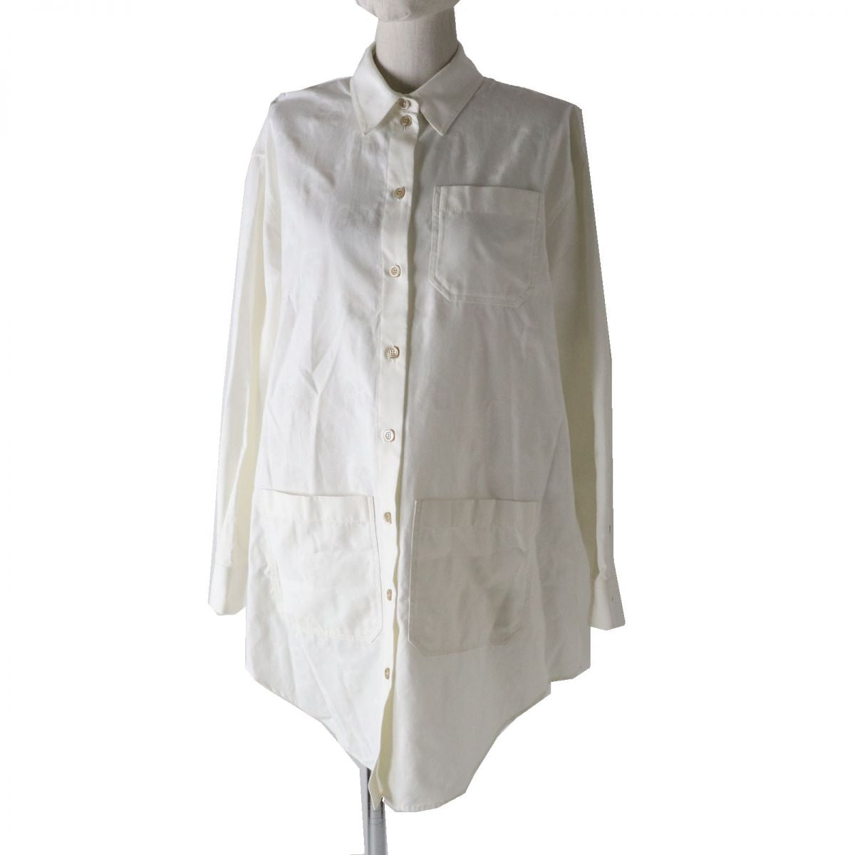 GUCCI Long sleeve shirt 734525 Main: 100% cotton white Women 36 Used