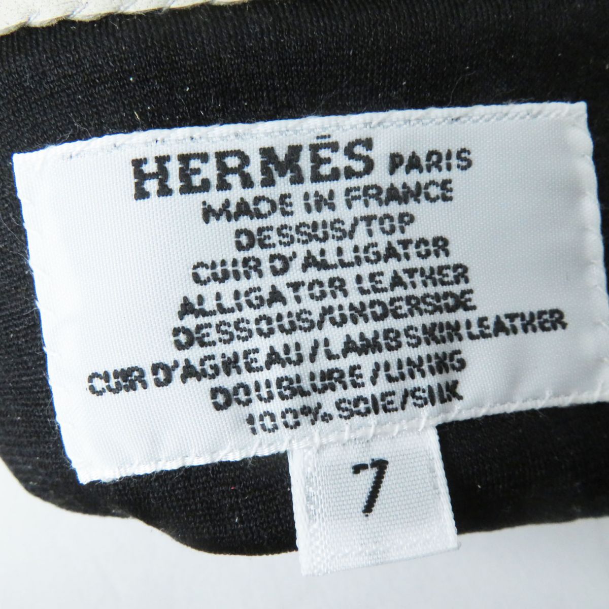 HERMES gloves Image reference Light gray x Silver Metal