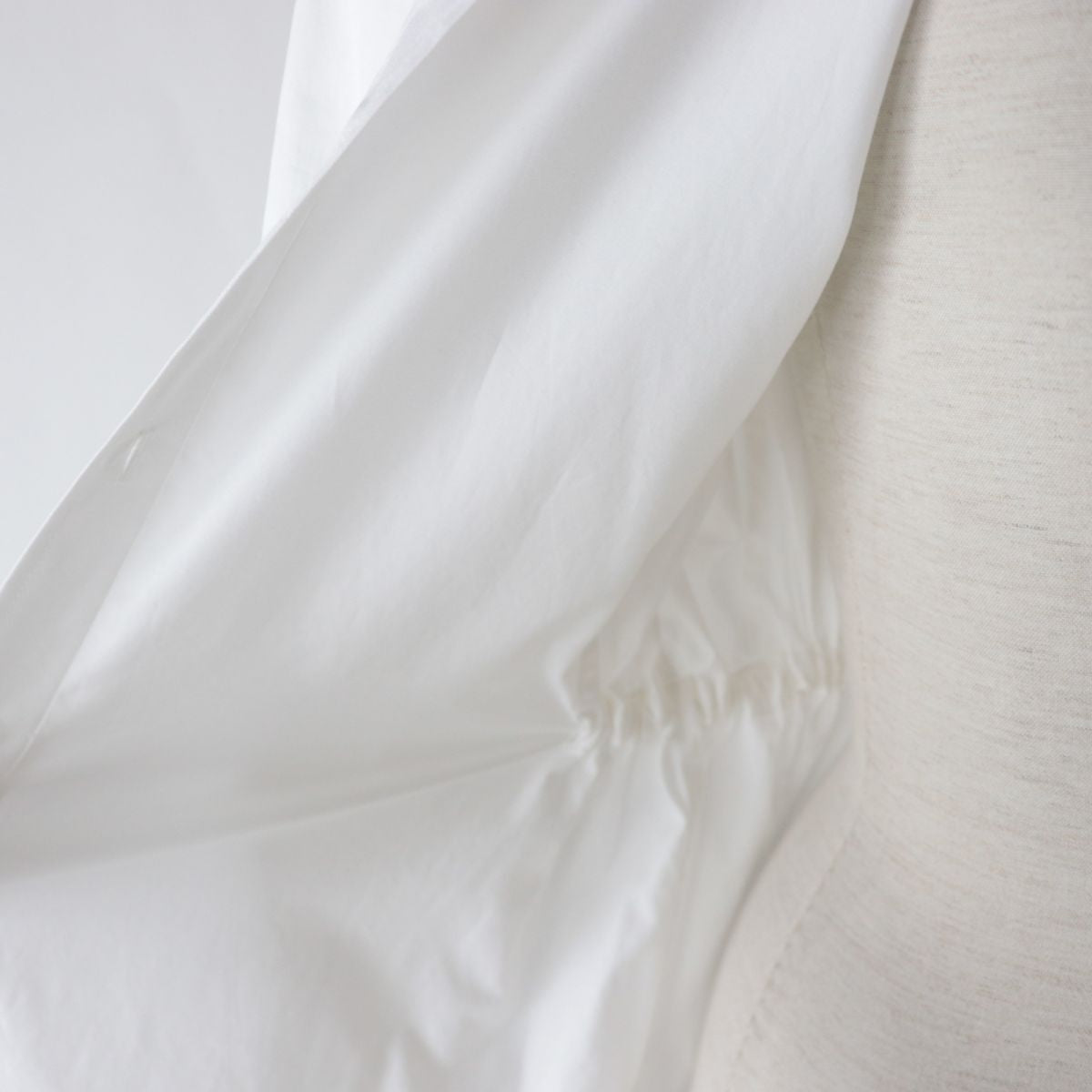 HERMES Long sleeve shirt Main: 100% cotton, Part: 100% polyester white Women 34 Used